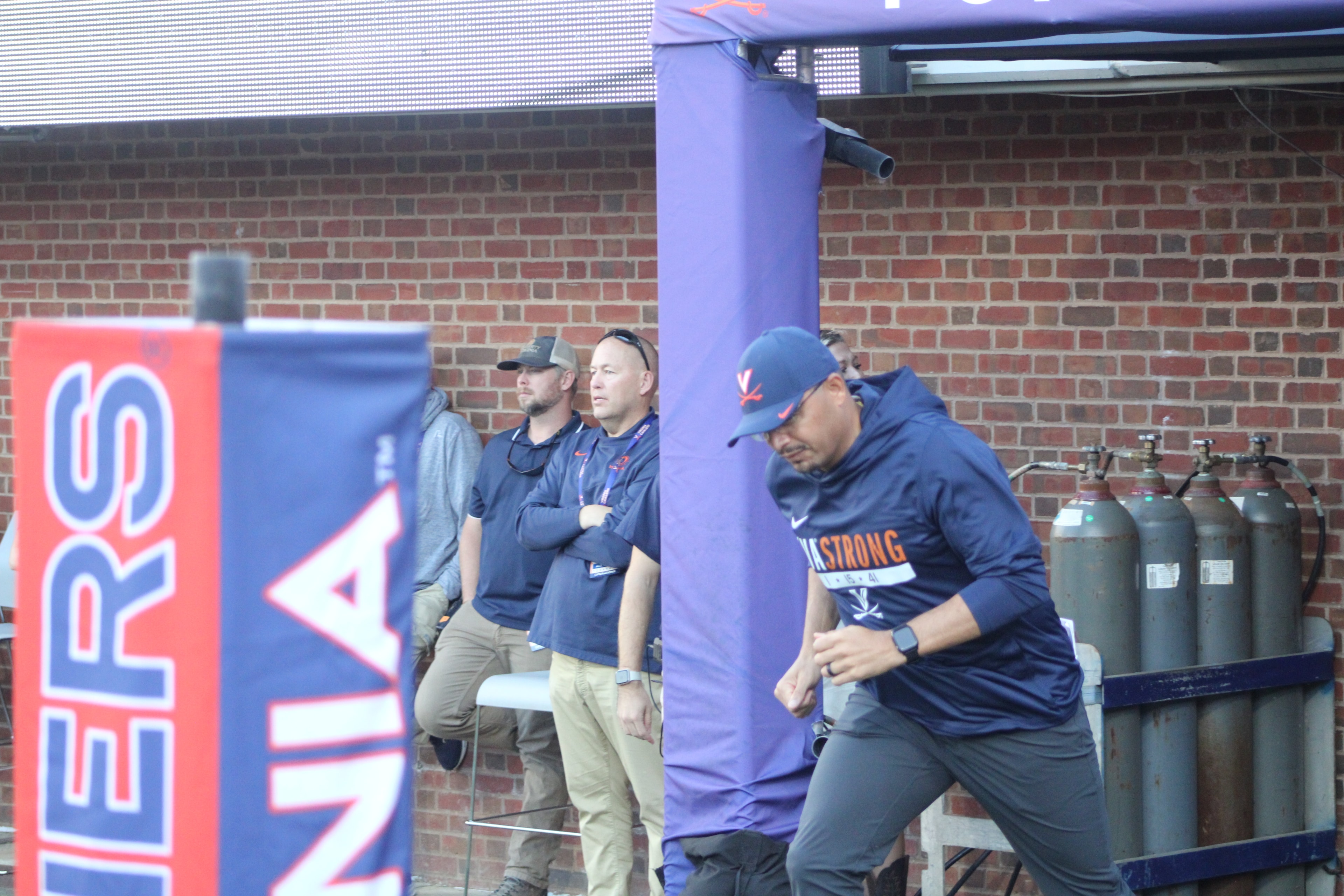 Fans at Virginia vs Delaware game day