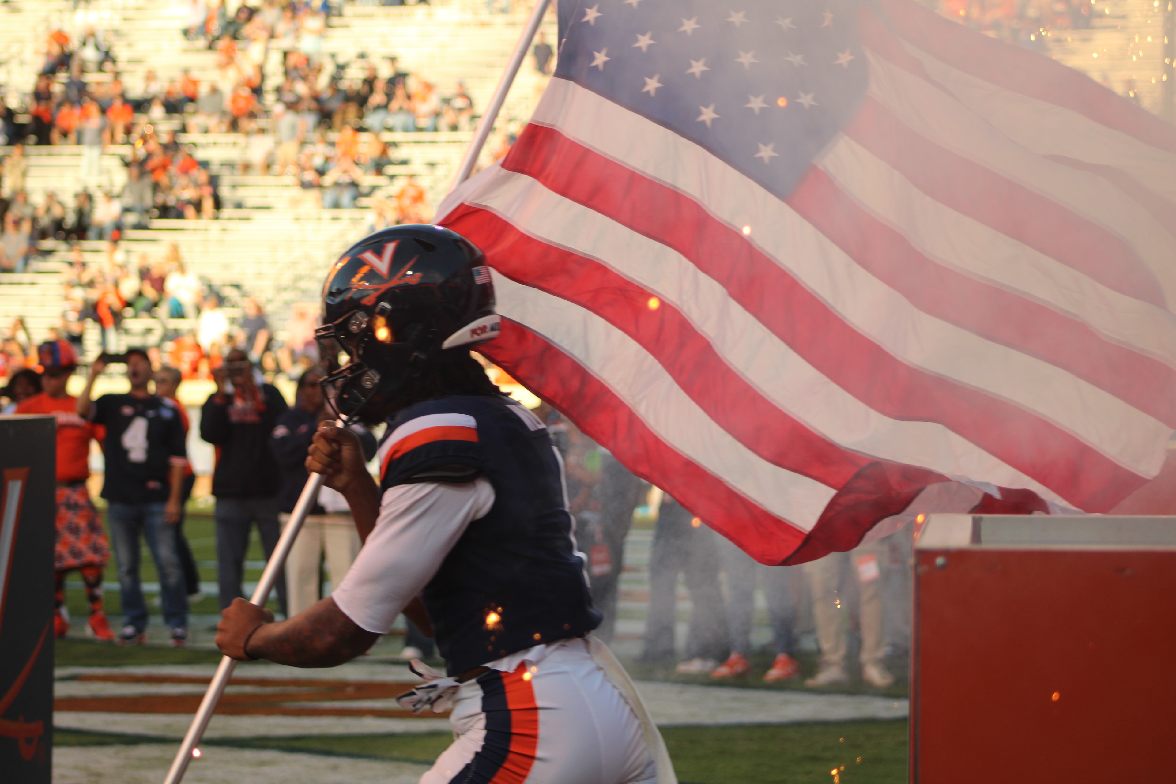 Fans at Virginia vs Delaware game day