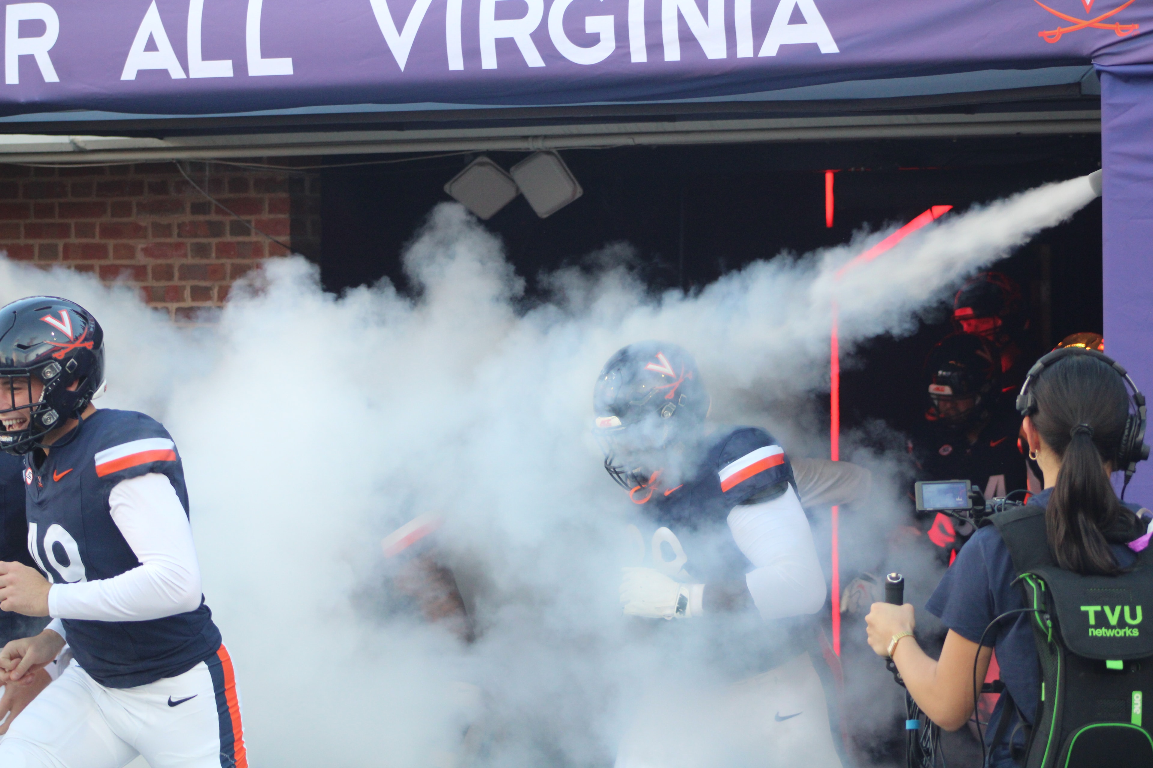 Fans at Virginia vs Delaware game day