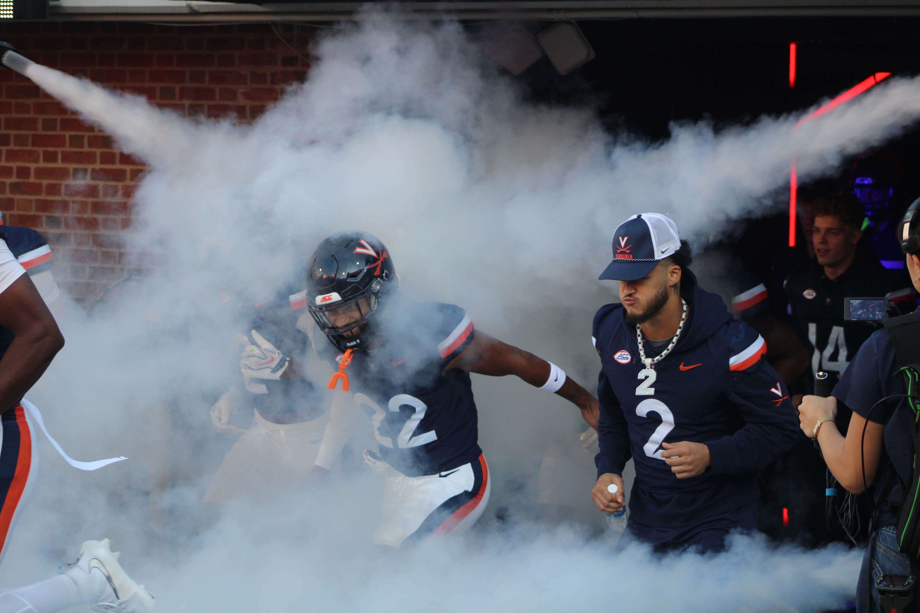 Fans at Virginia vs Delaware game day