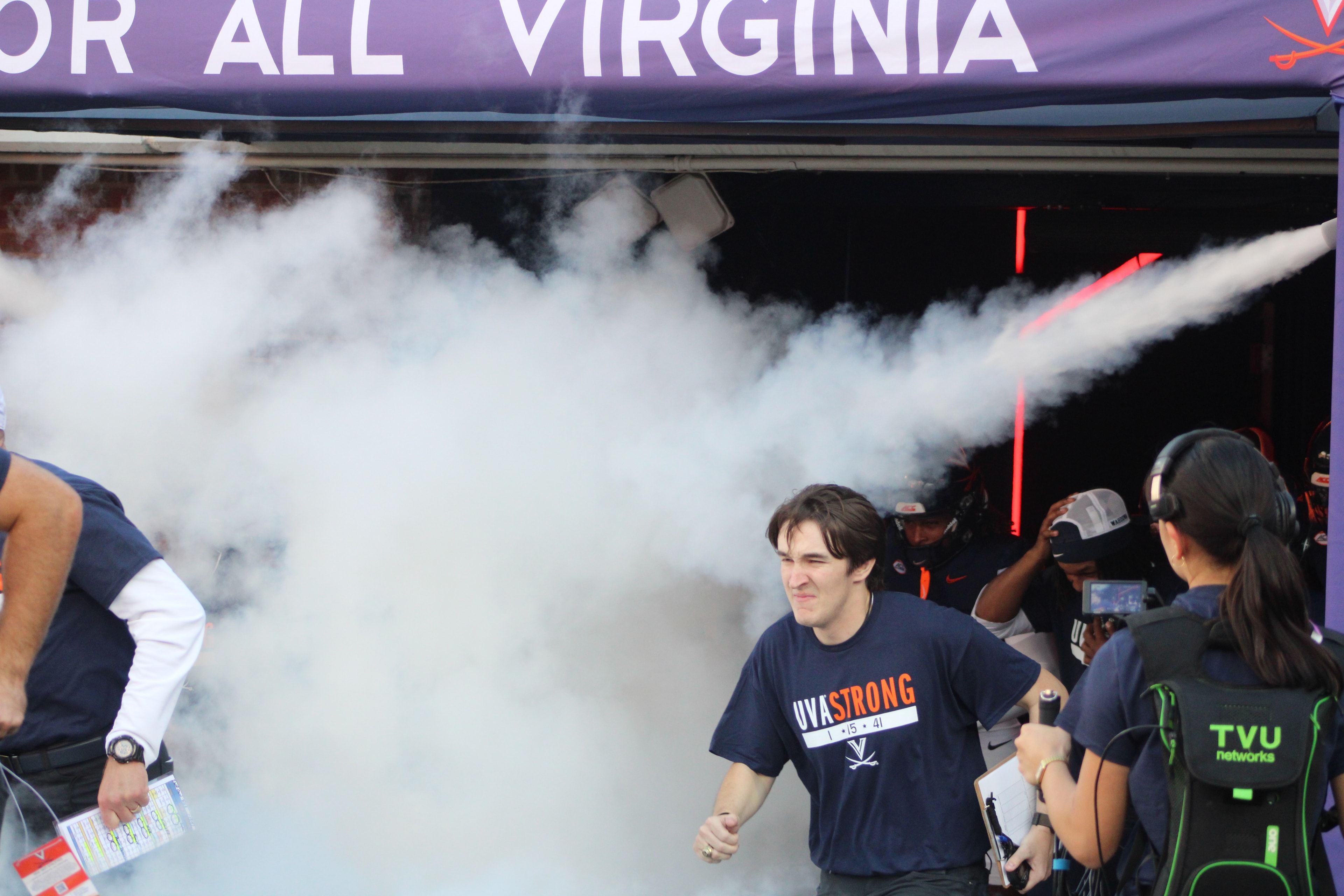 Fans at Virginia vs Delaware game day
