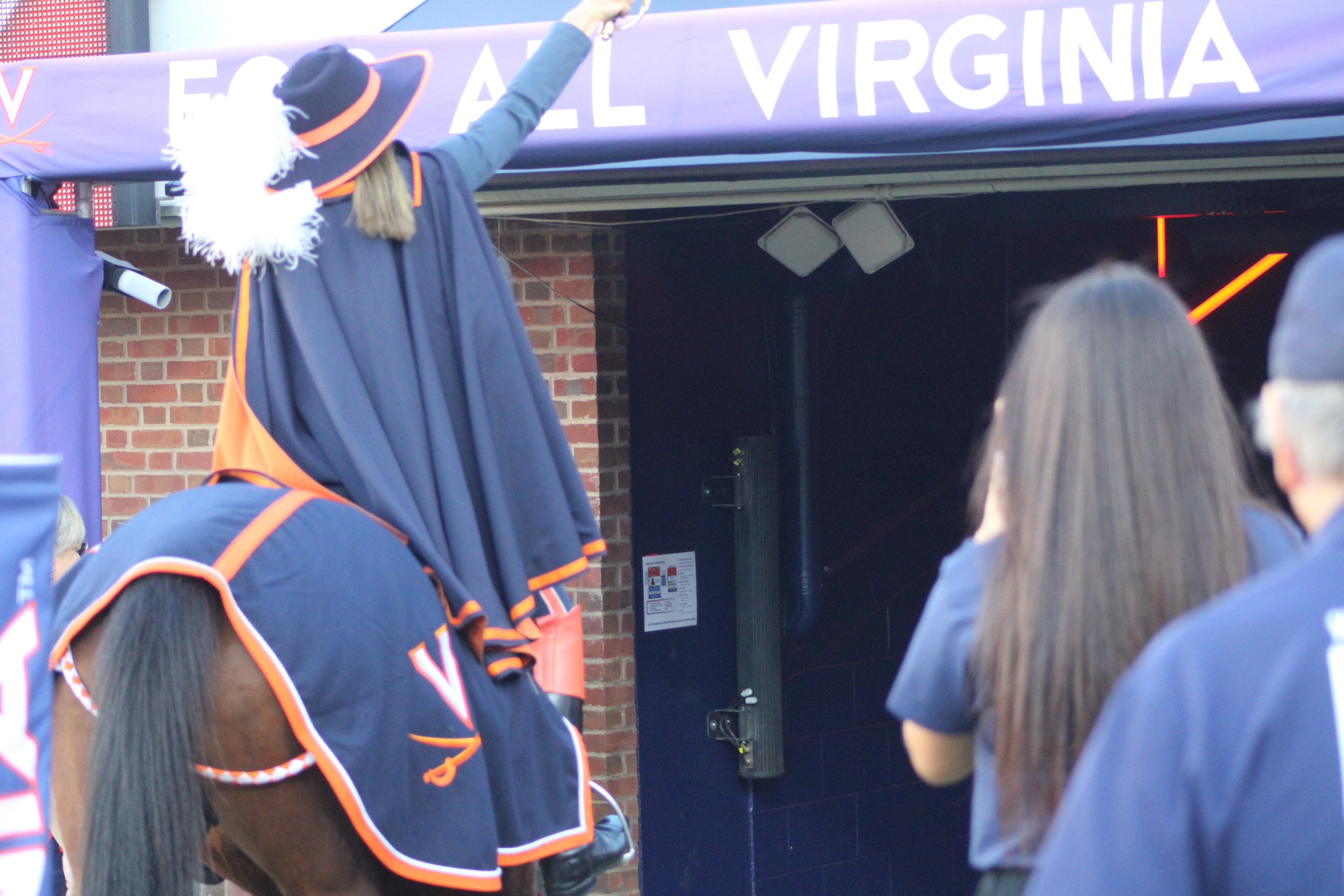 Fans at Virginia vs Delaware game day