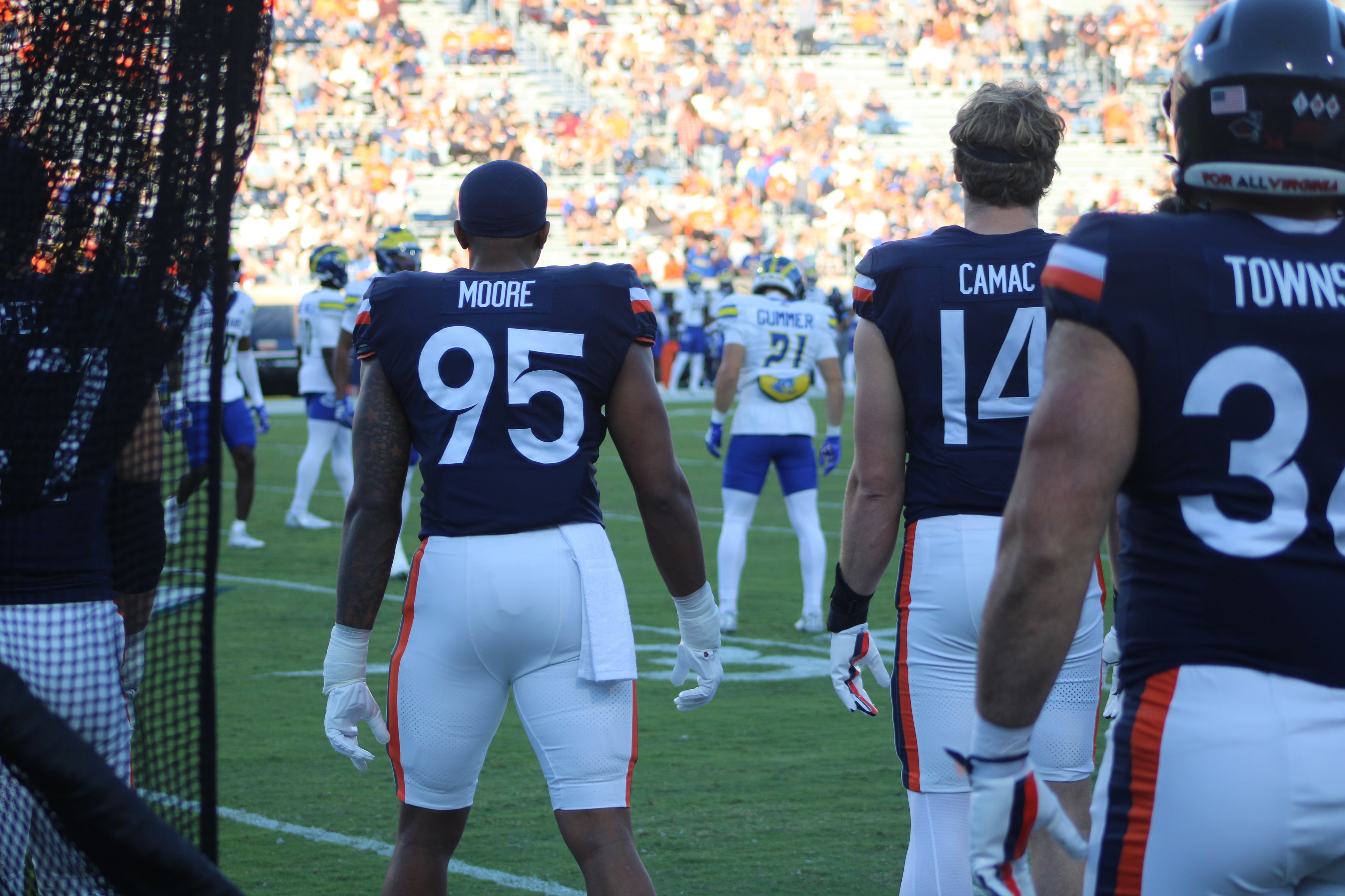 Fans at Virginia vs Delaware game day