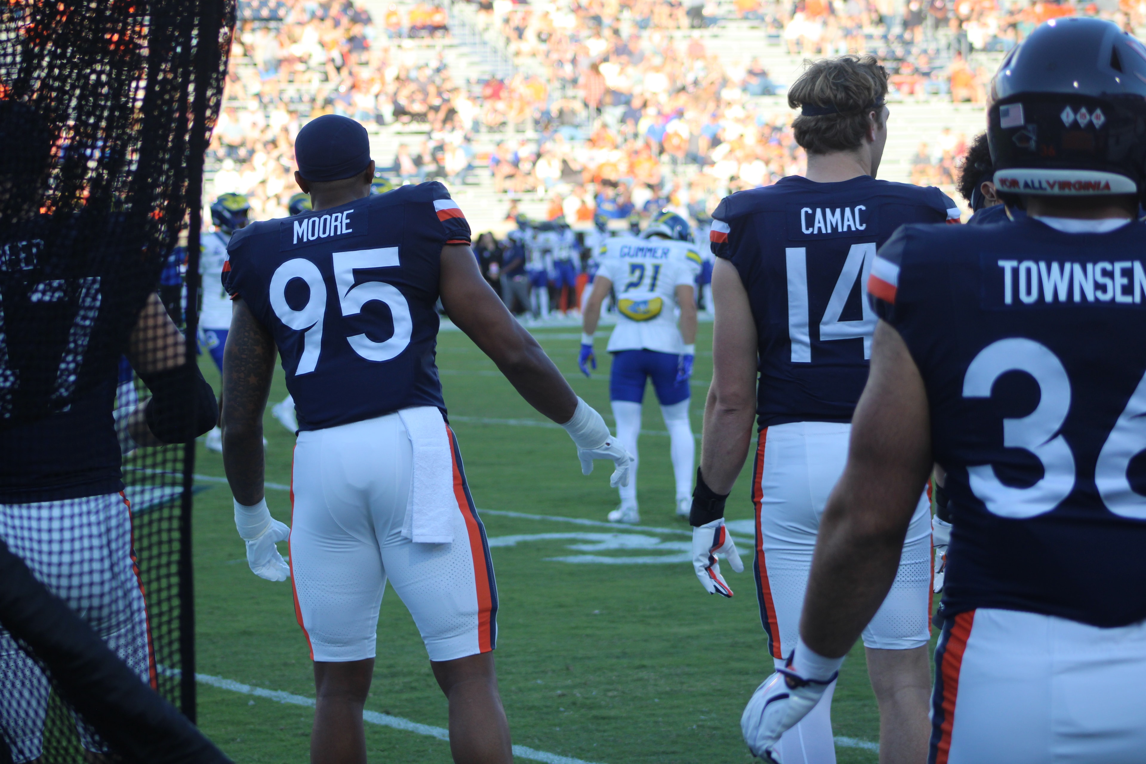 Fans at Virginia vs Delaware game day