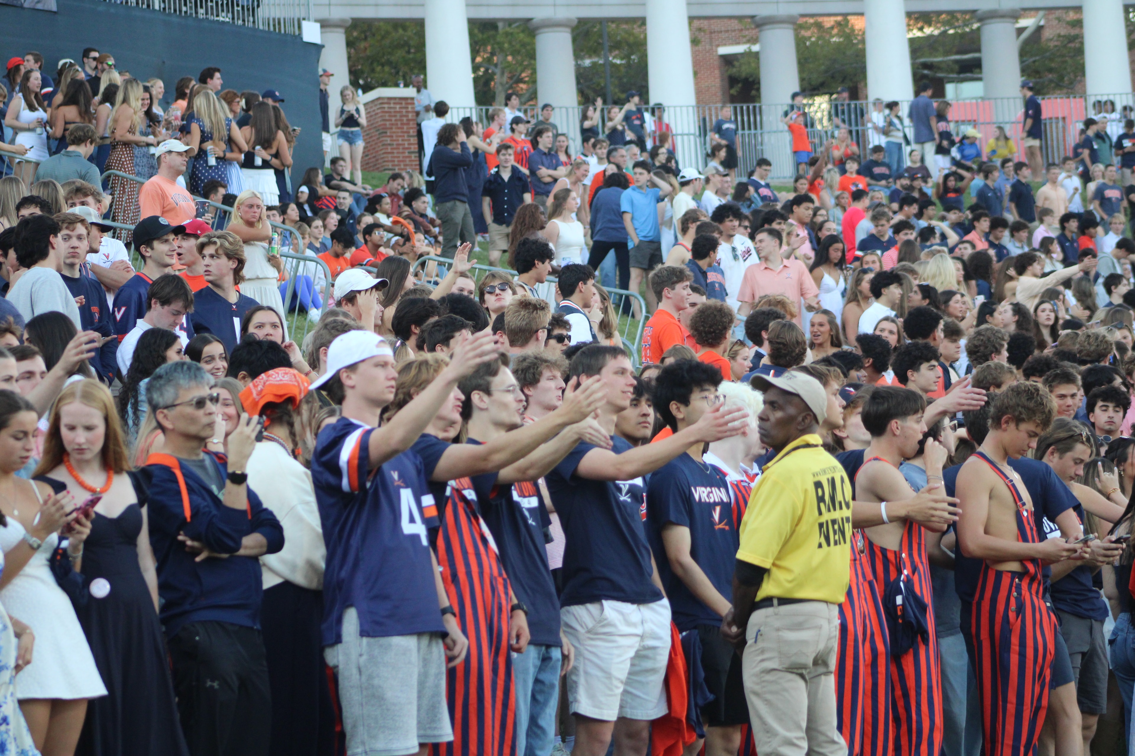 Fans at Virginia vs Delaware game day