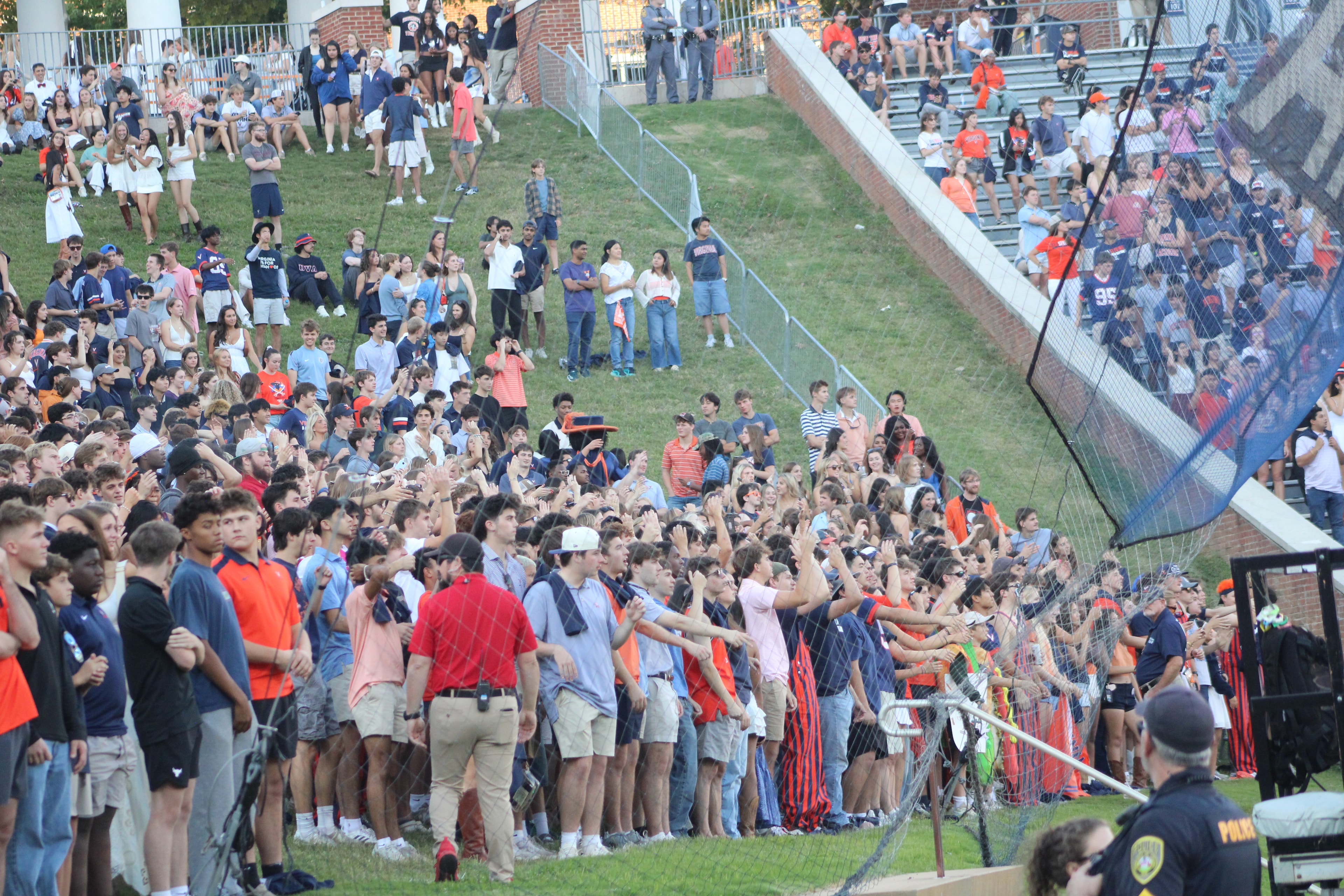 Fans at Virginia vs Delaware game day