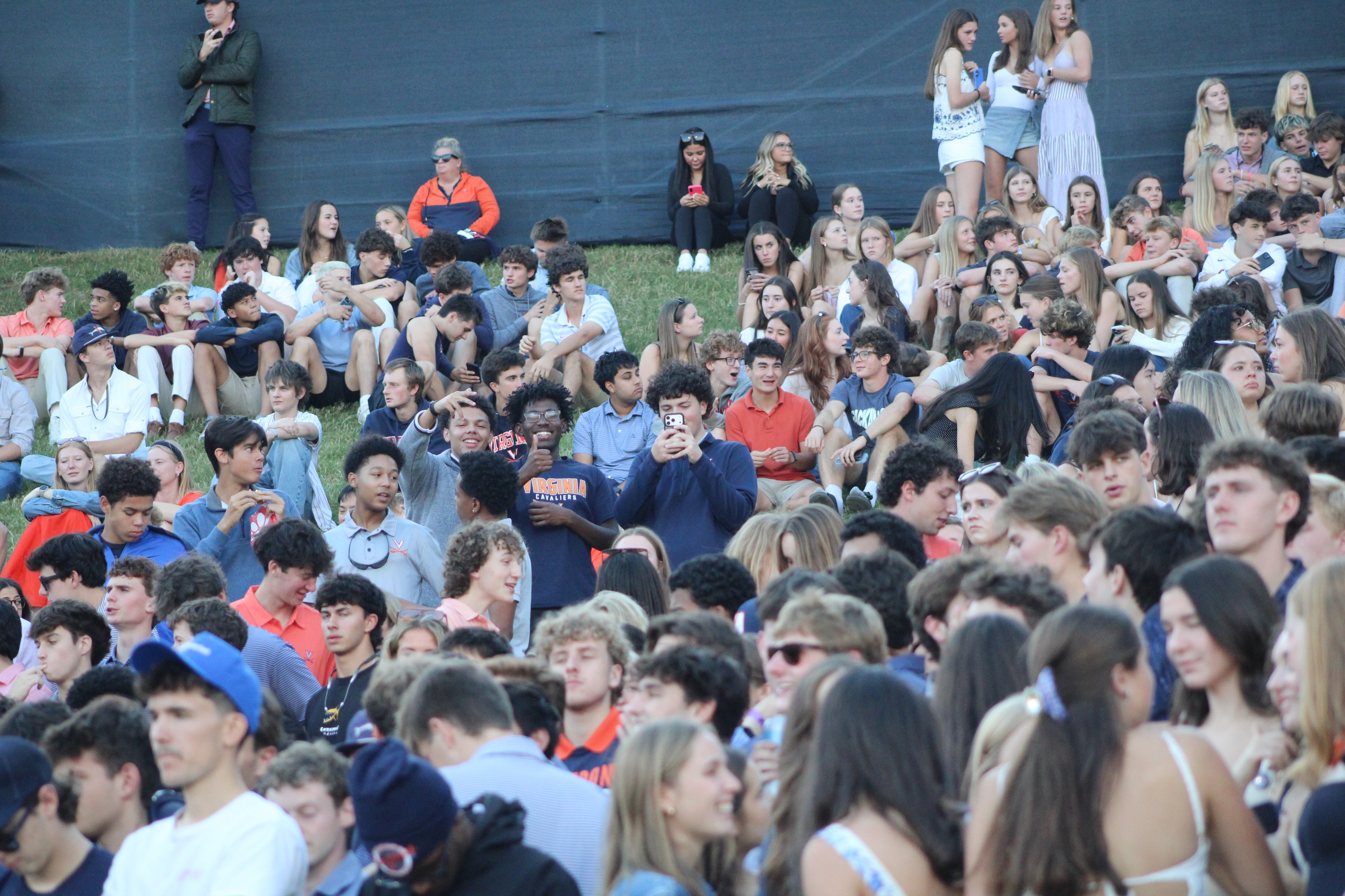 Fans at Virginia vs Delaware game day