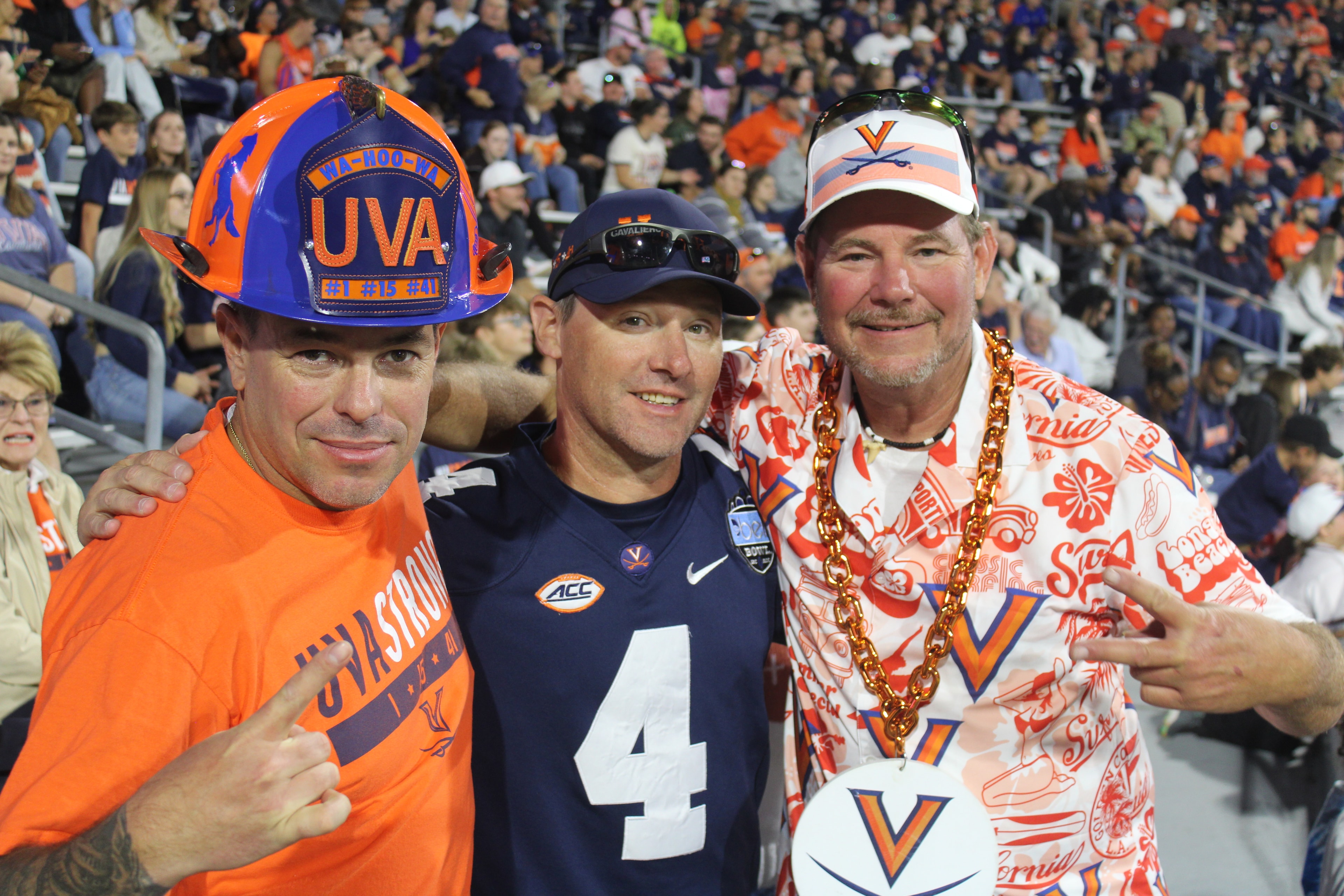 Fans at Virginia vs Delaware game day