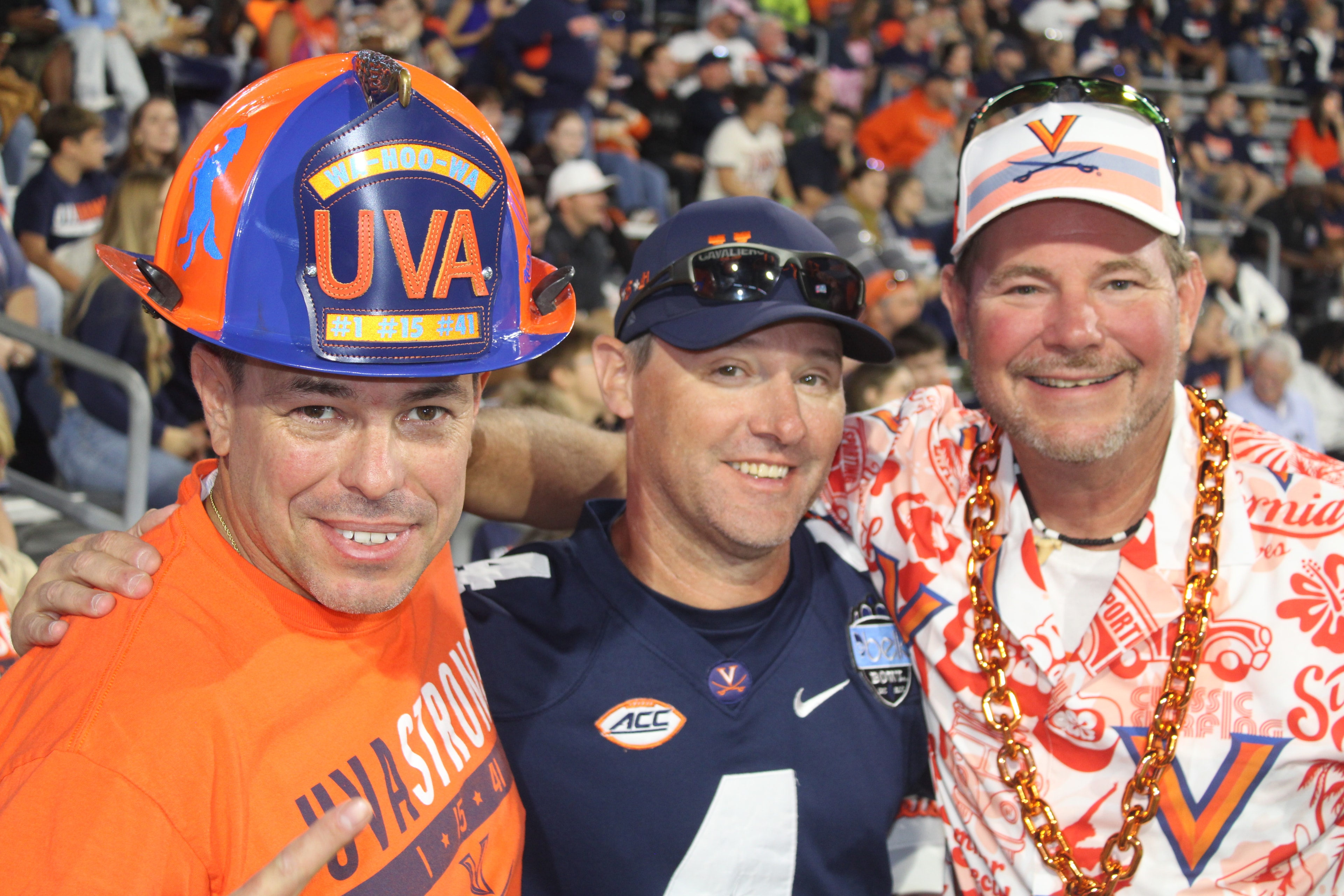 Fans at Virginia vs Delaware game day