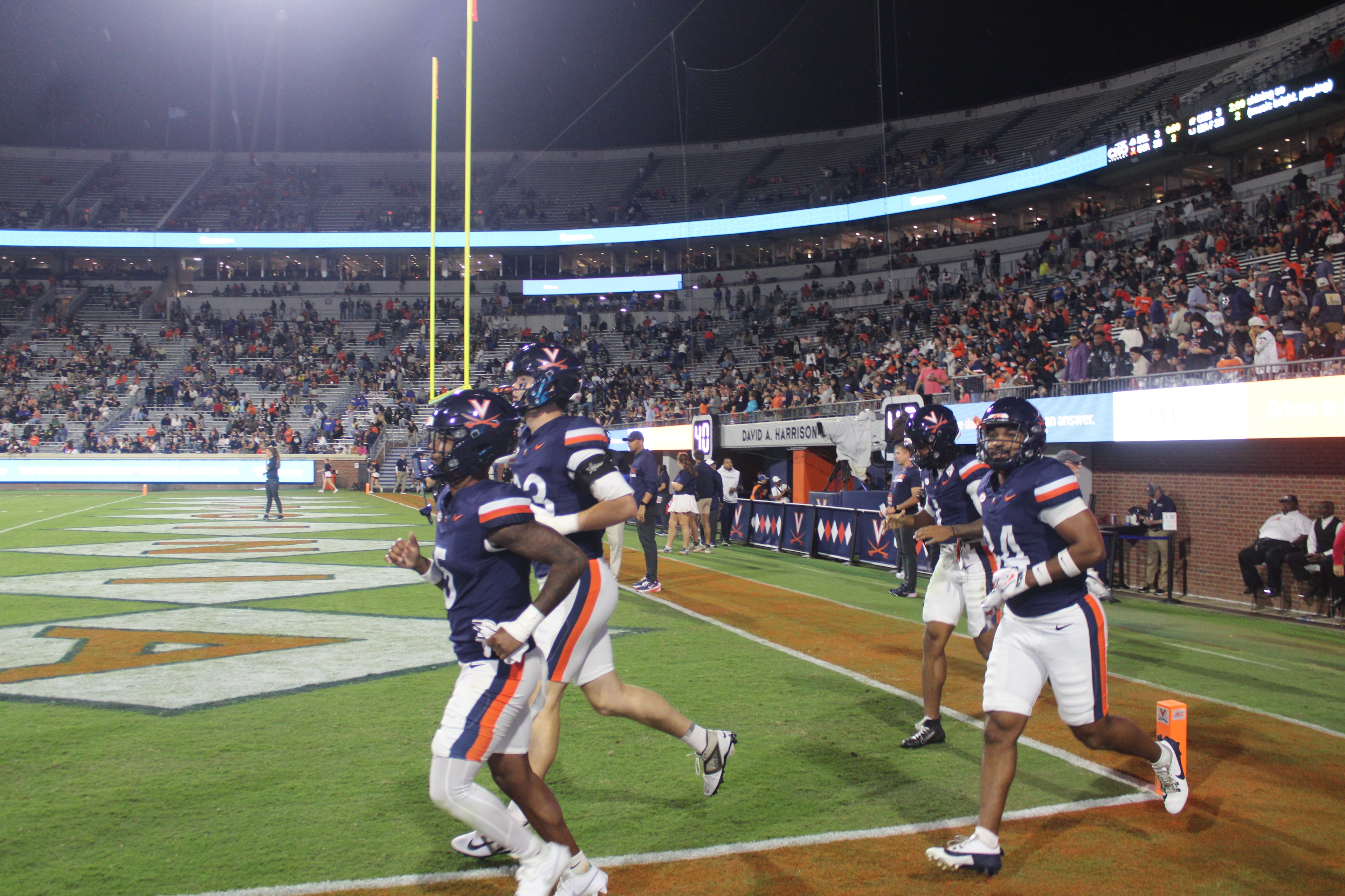 Fans at Virginia vs Delaware game day