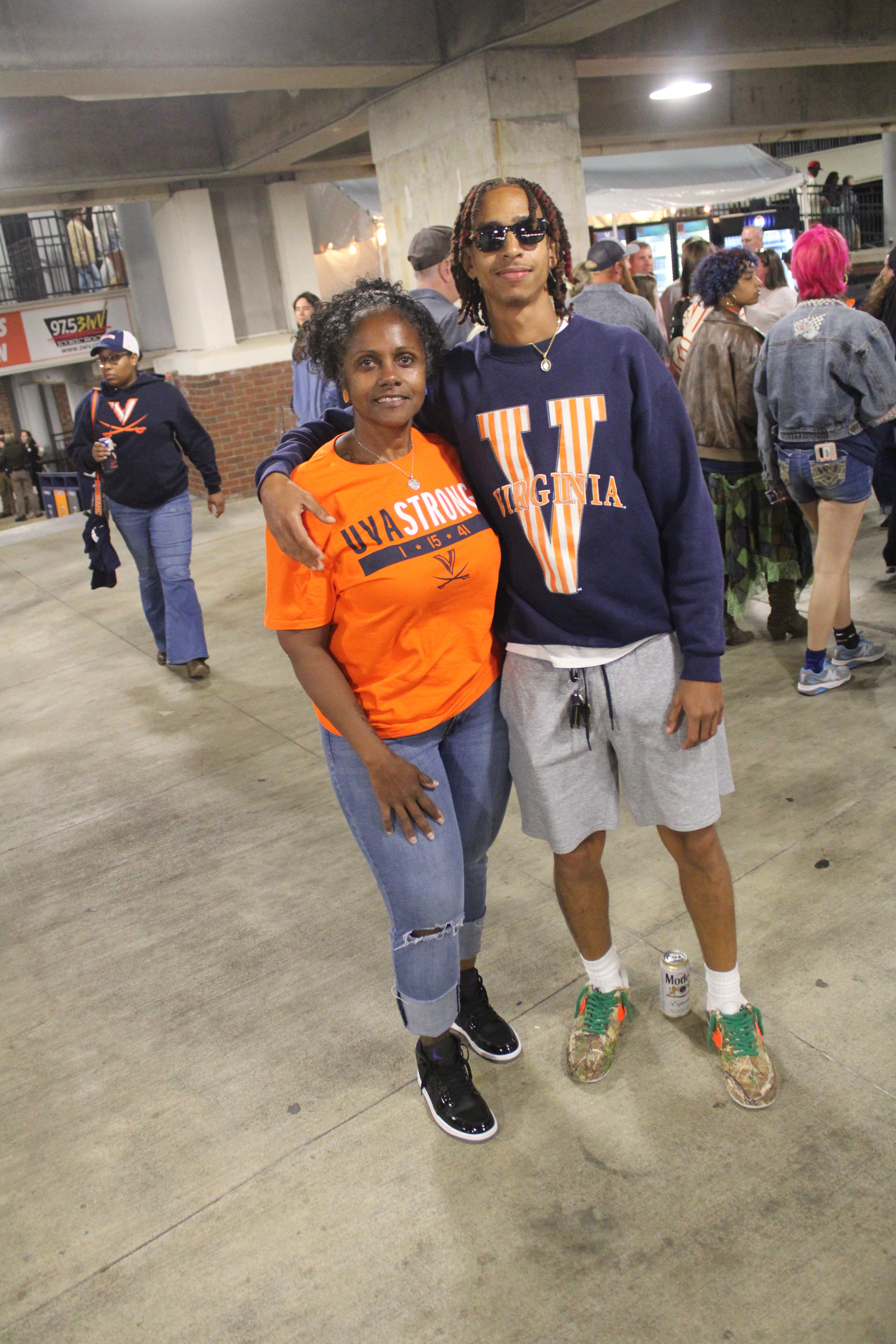 Fans at Virginia vs Delaware game day