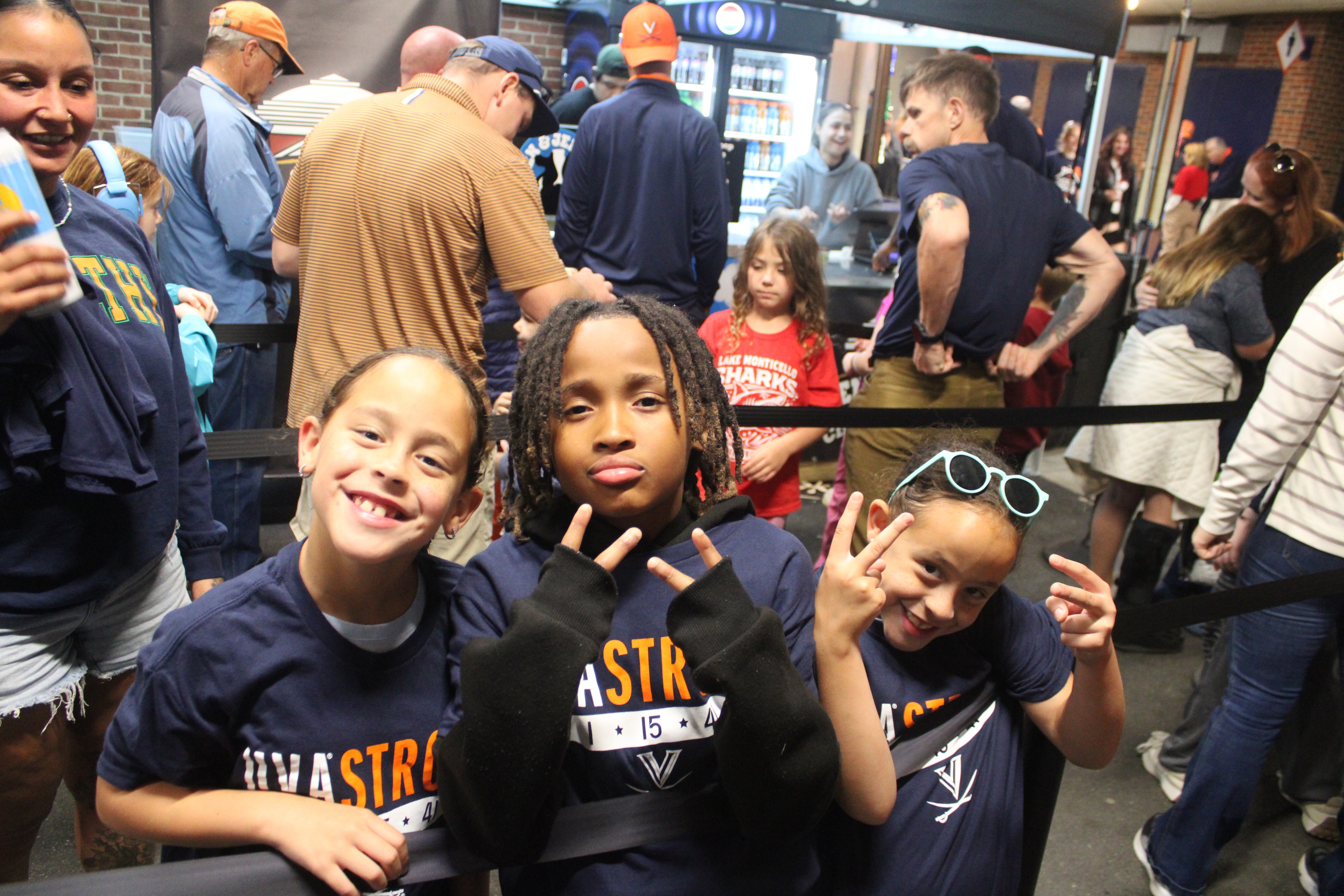 Fans at Virginia vs Delaware game day