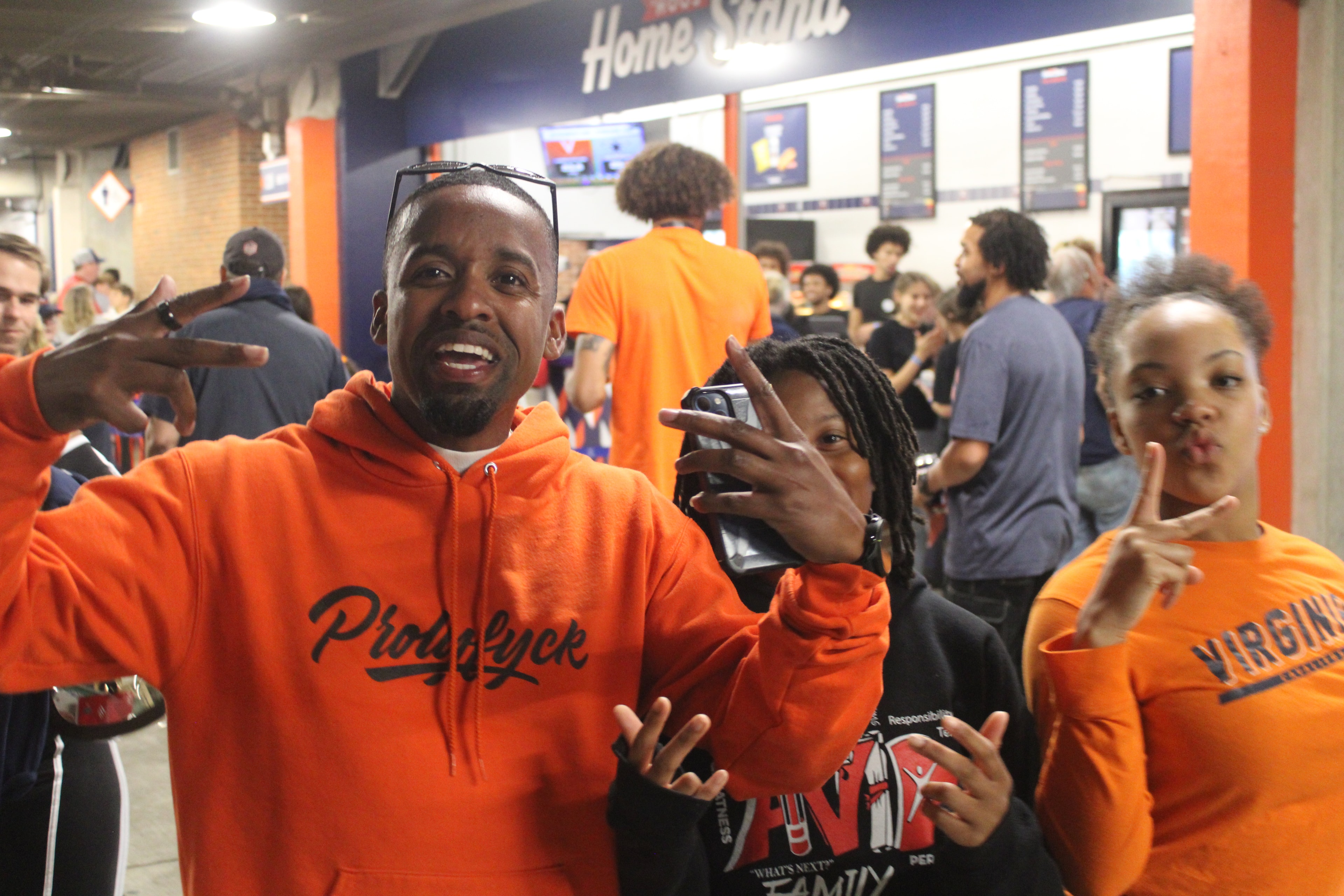 Fans at Virginia vs Delaware game day