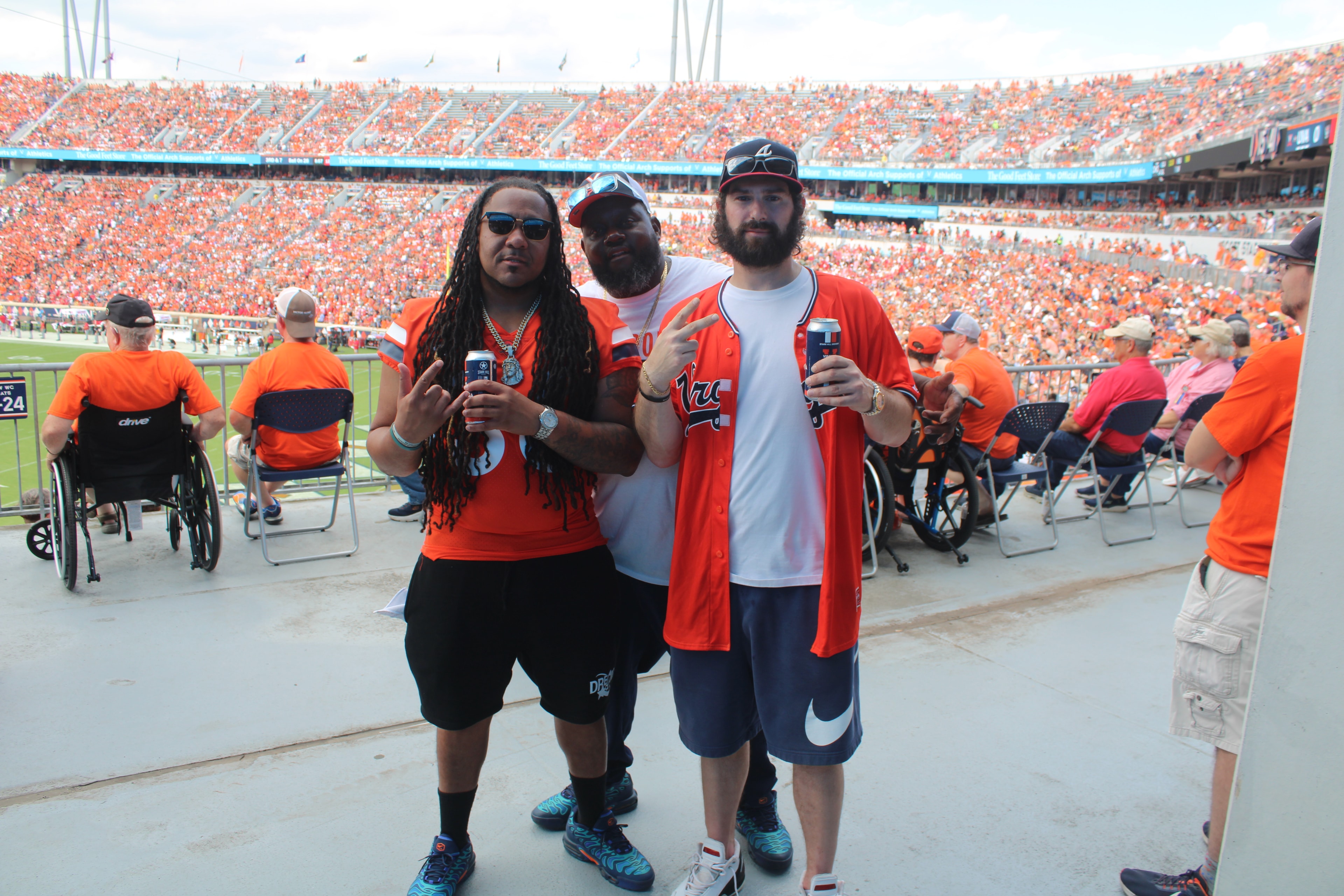 Fans at Virginia vs NC State game day