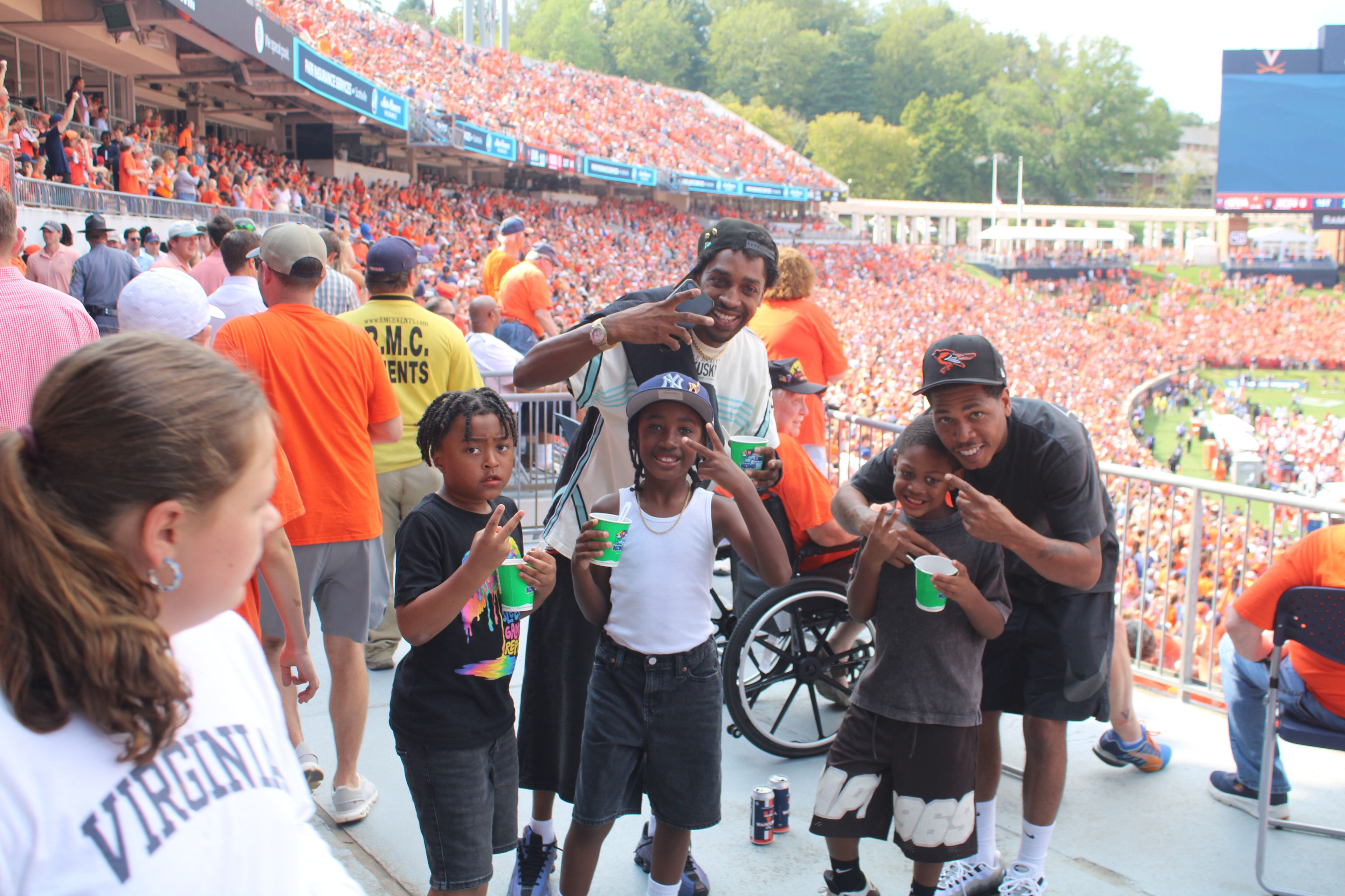 Fans at Virginia vs NC State game day