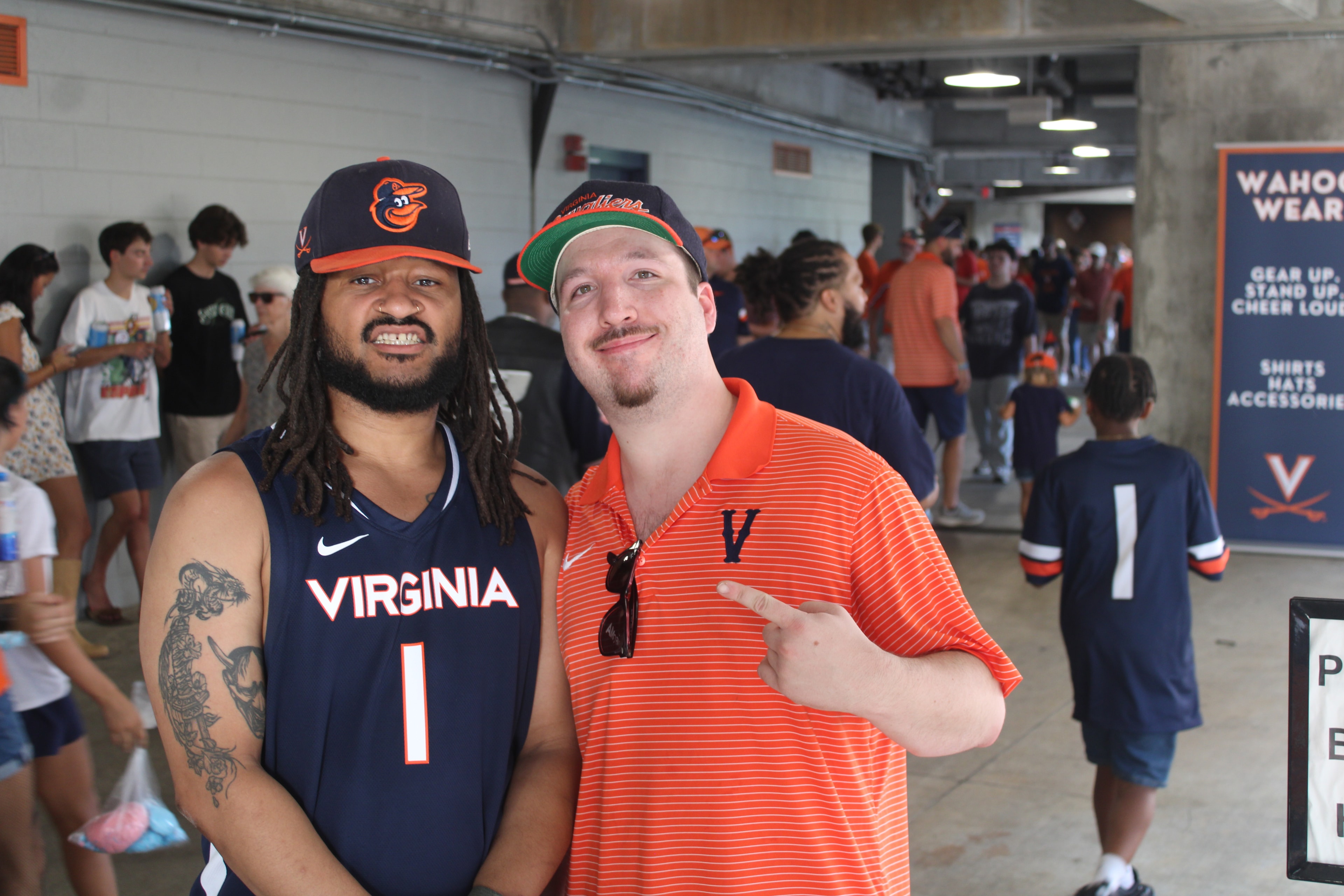 Fans at Virginia vs NC State game day