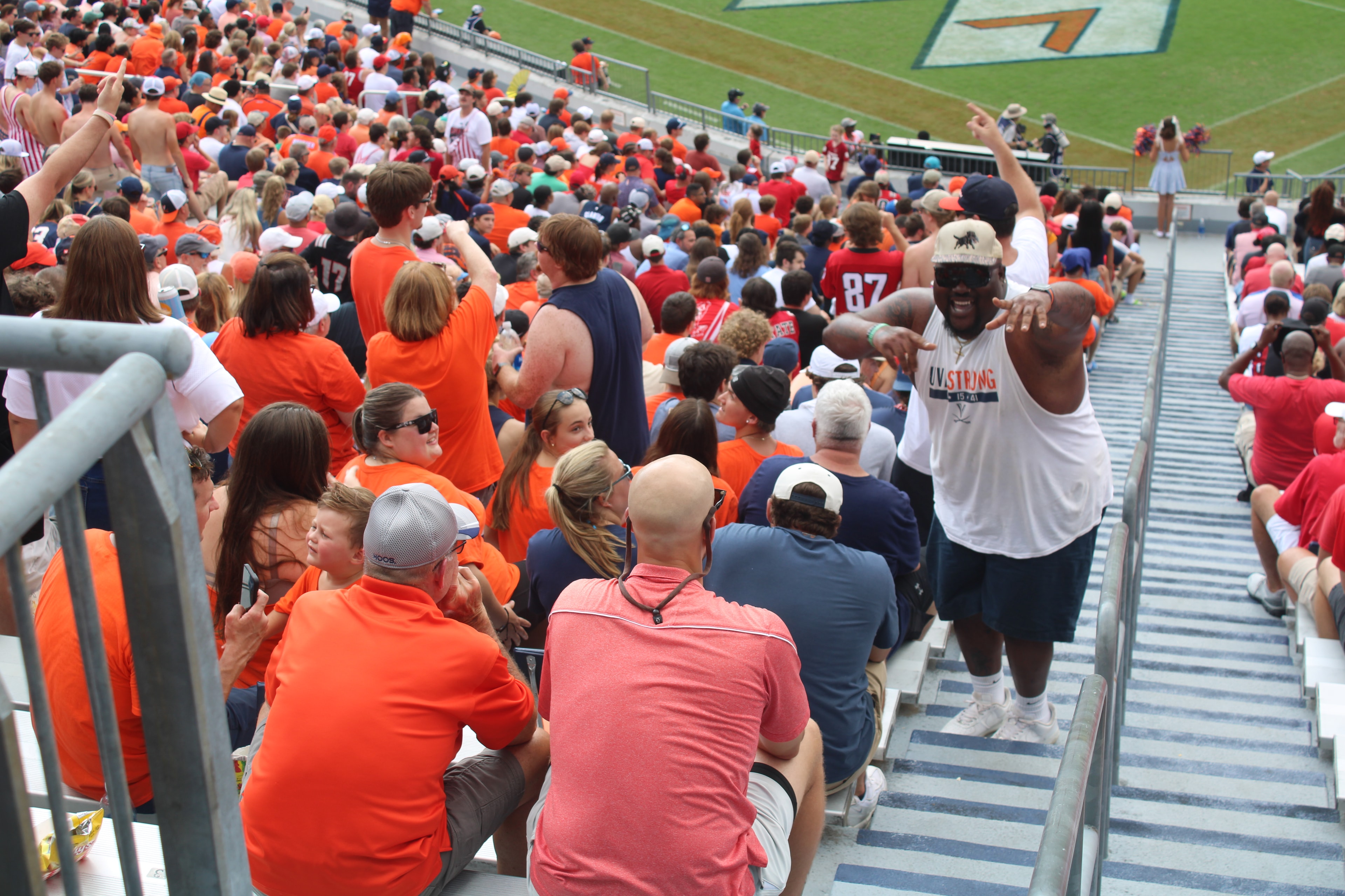 Fans at Virginia vs NC State game day