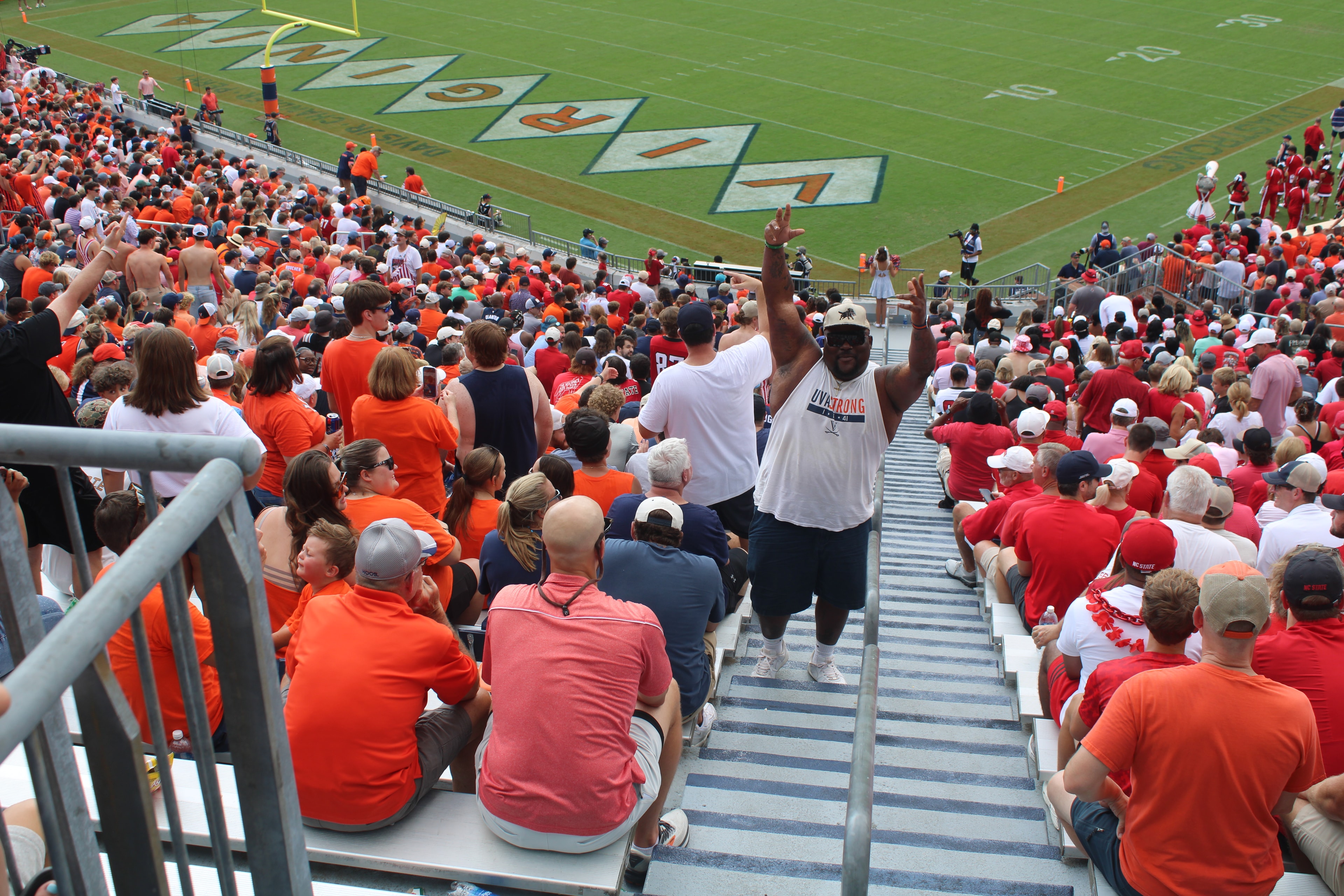 Fans at Virginia vs NC State game day