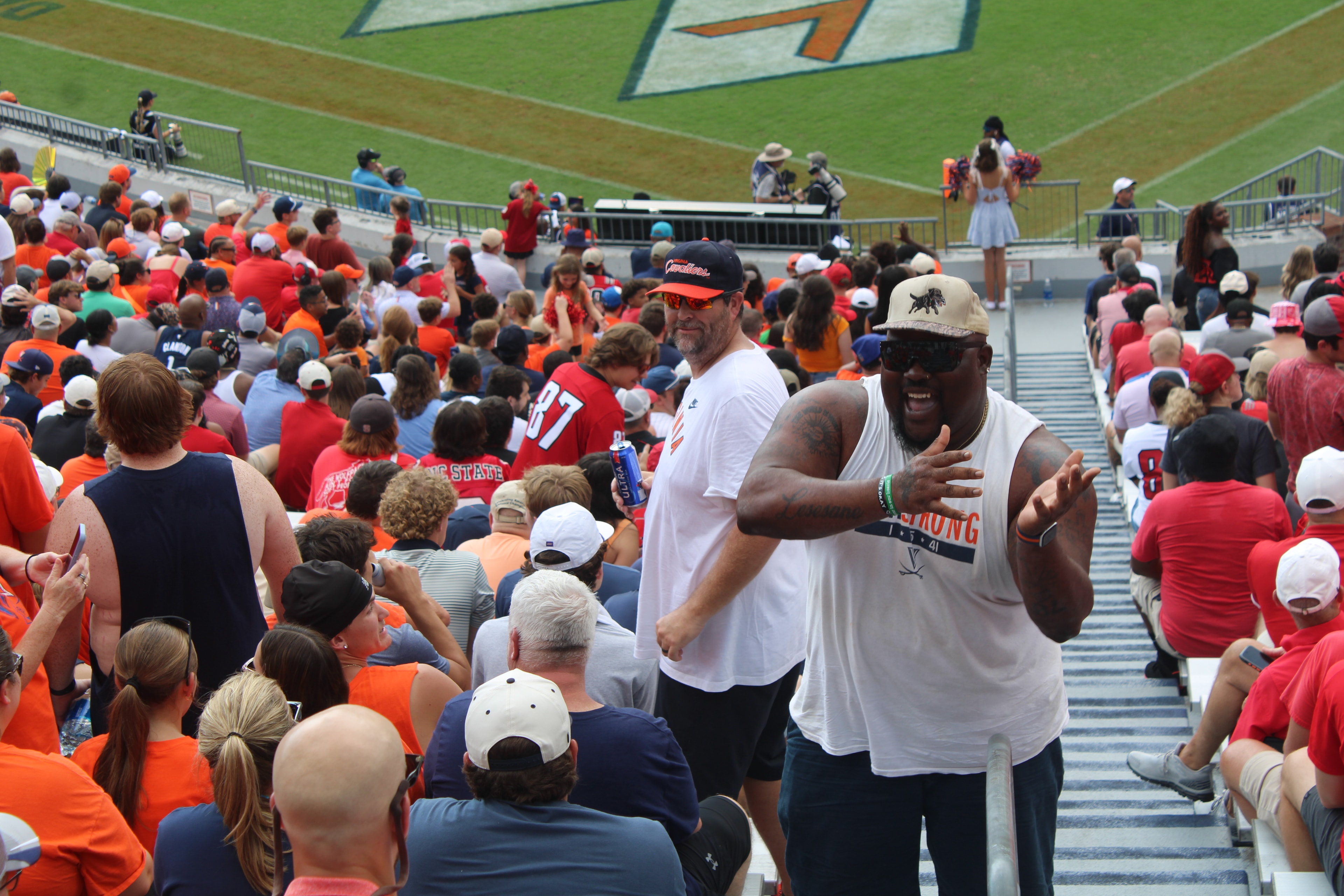 Fans at Virginia vs NC State game day