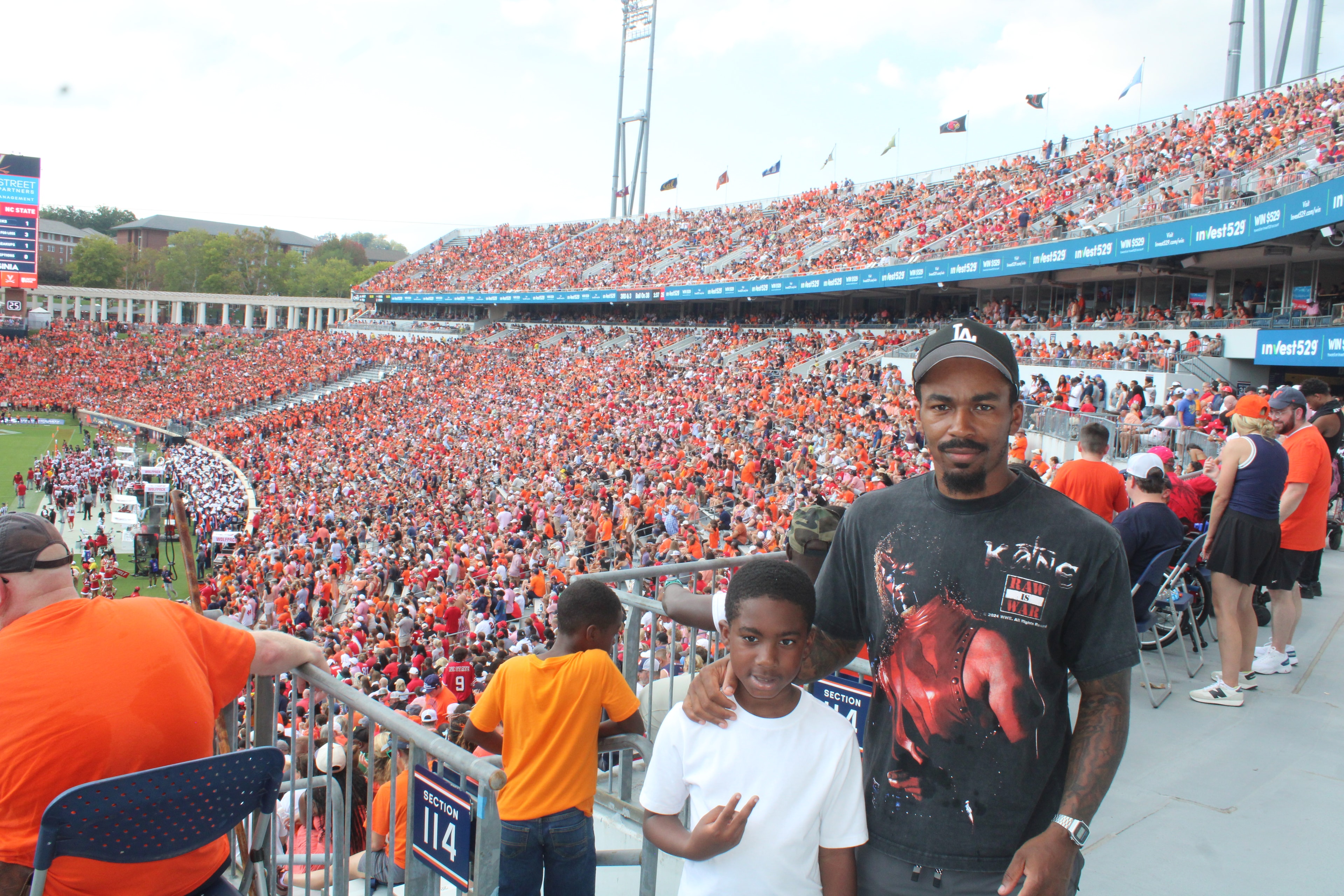 Fans at Virginia vs NC State game day