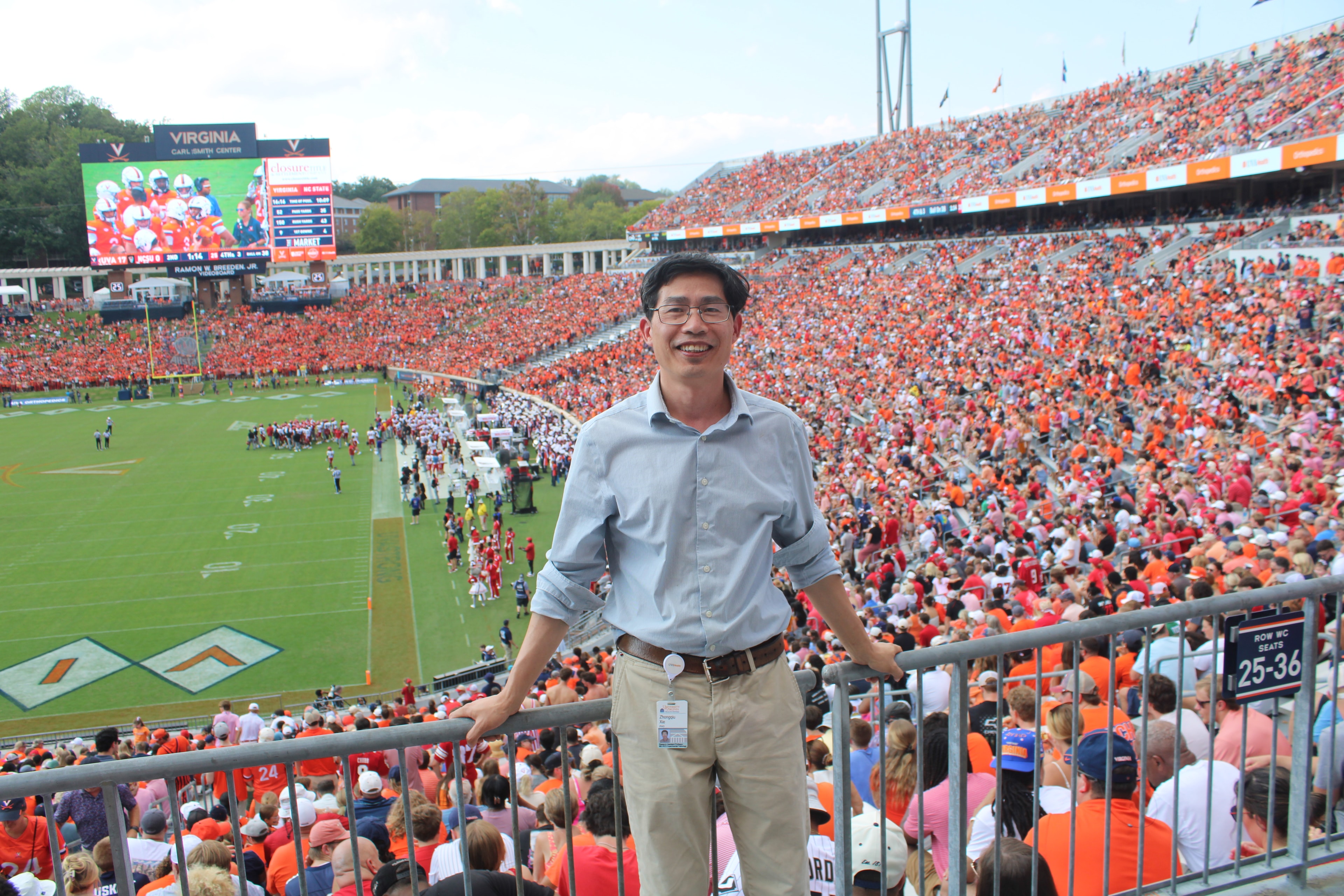 Fans at Virginia vs NC State game day
