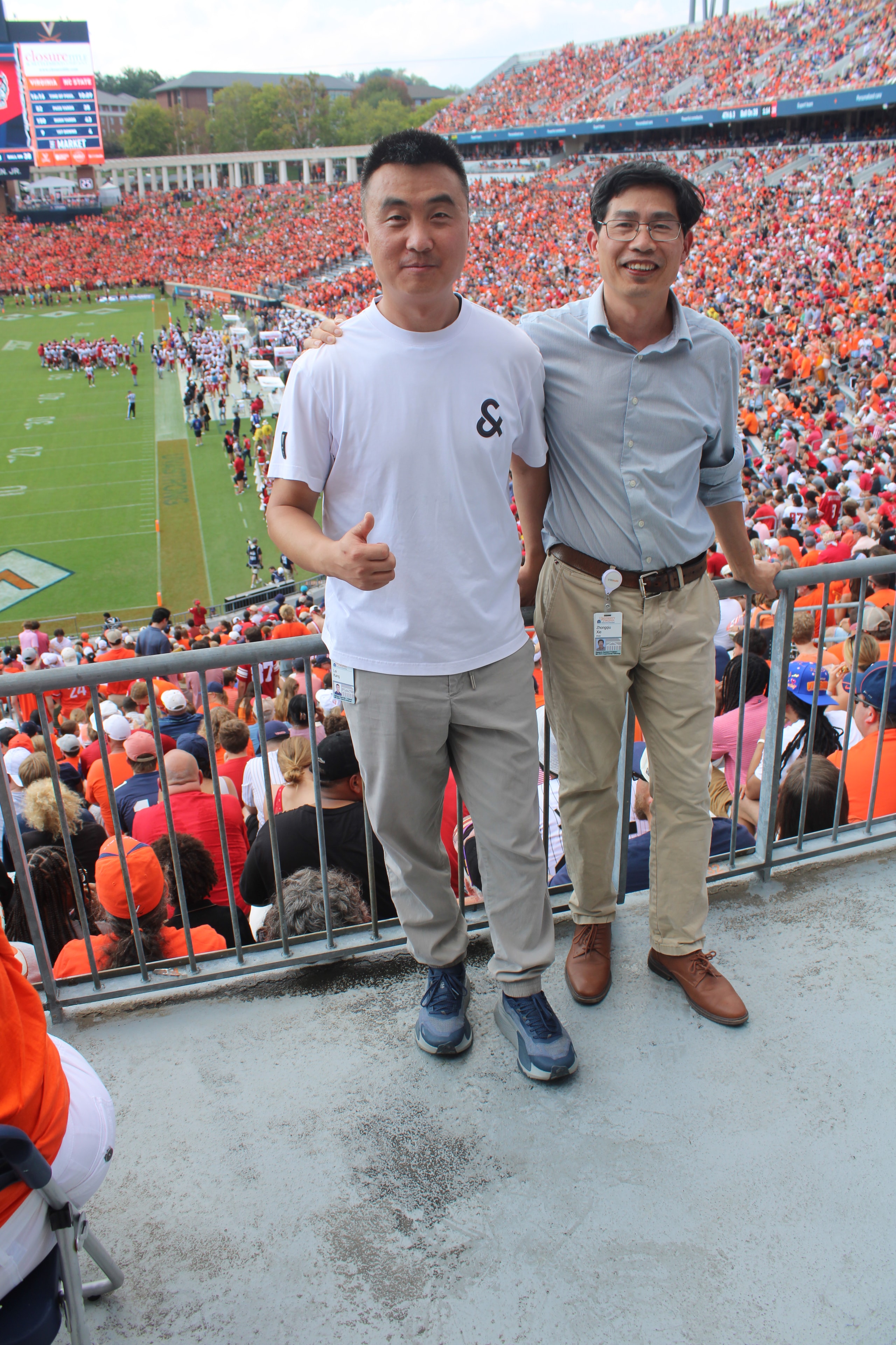 Fans at Virginia vs NC State game day