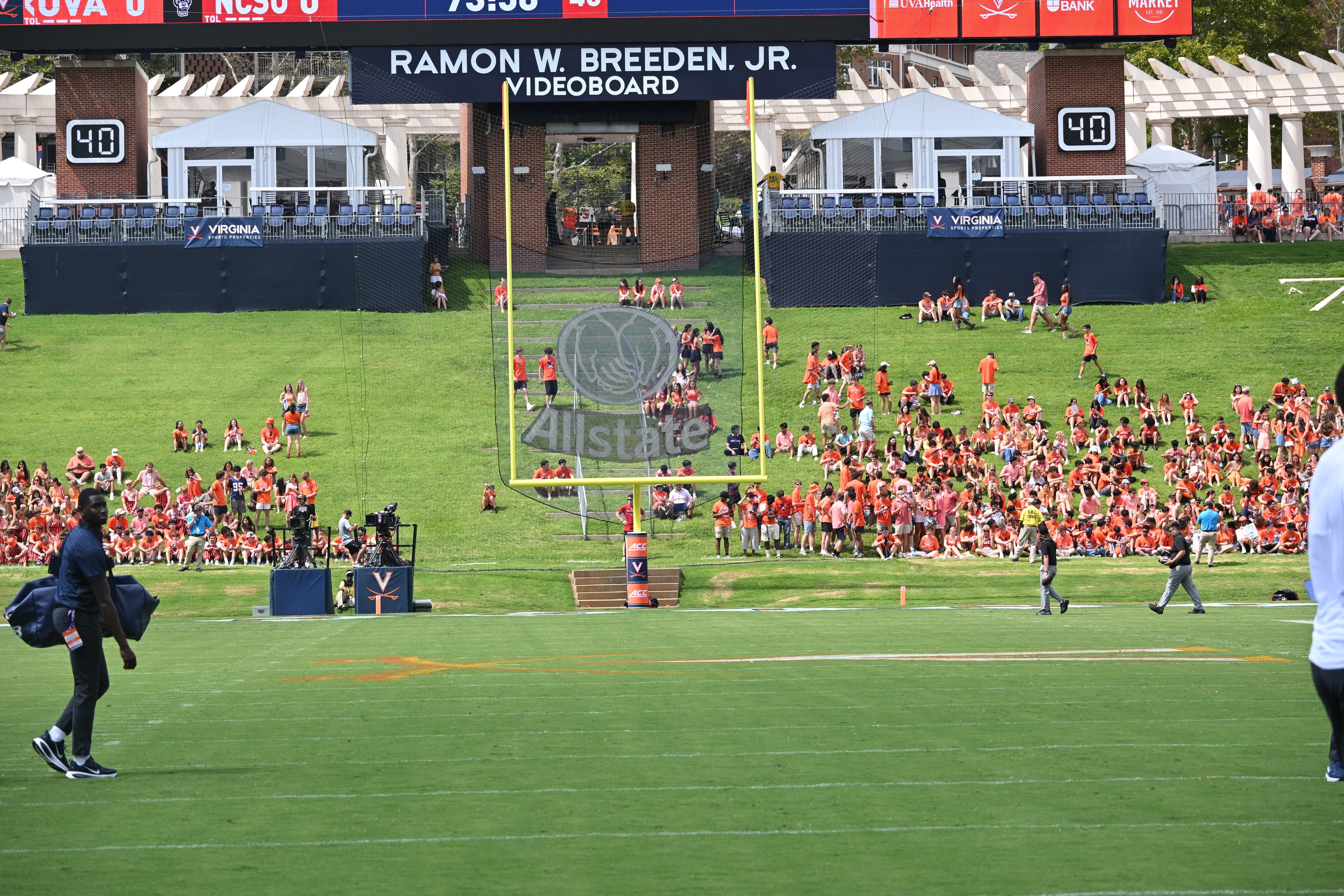 Fans at Virginia vs NC State game day