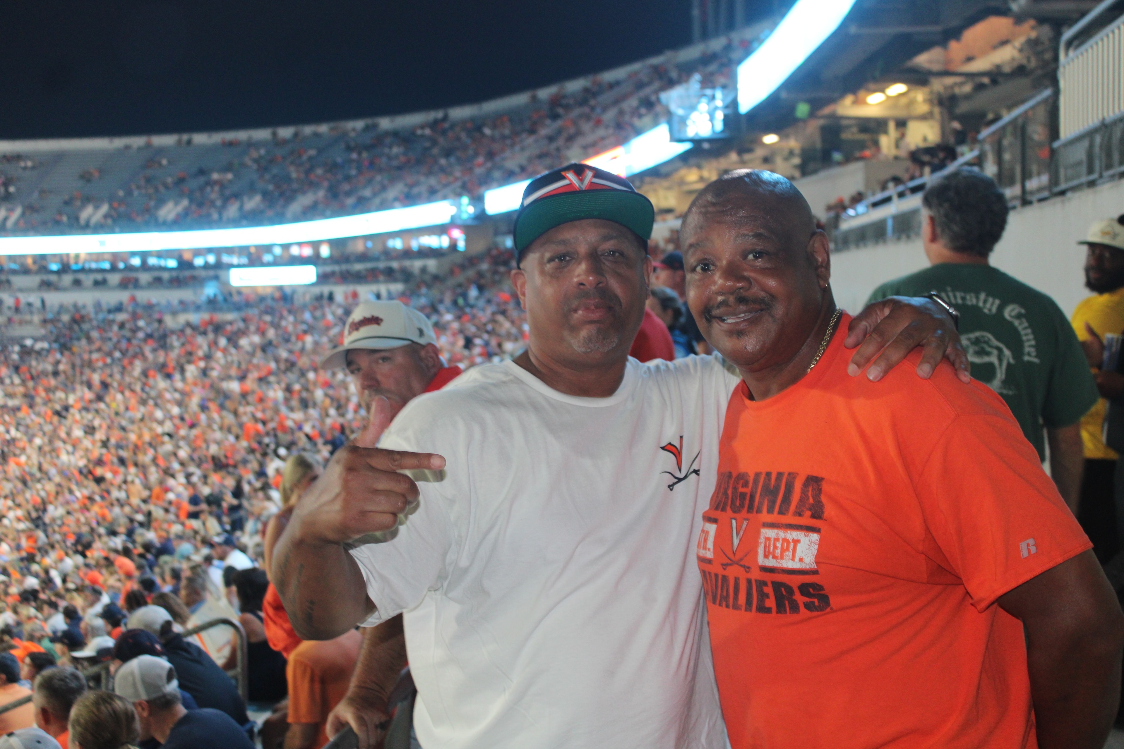 Fans at Virginia vs Norfolk State game day