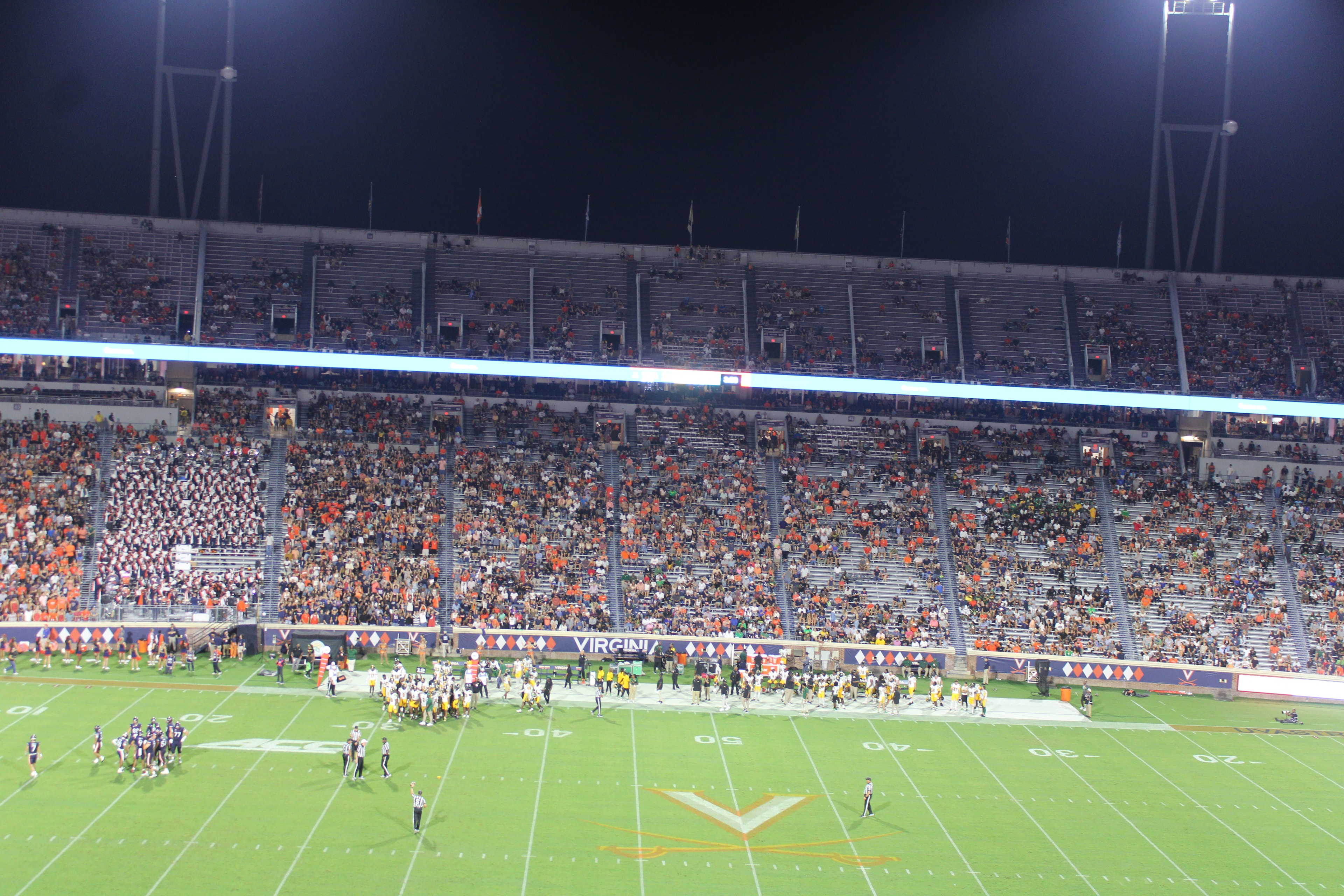 Fans at Virginia vs Norfolk State game day
