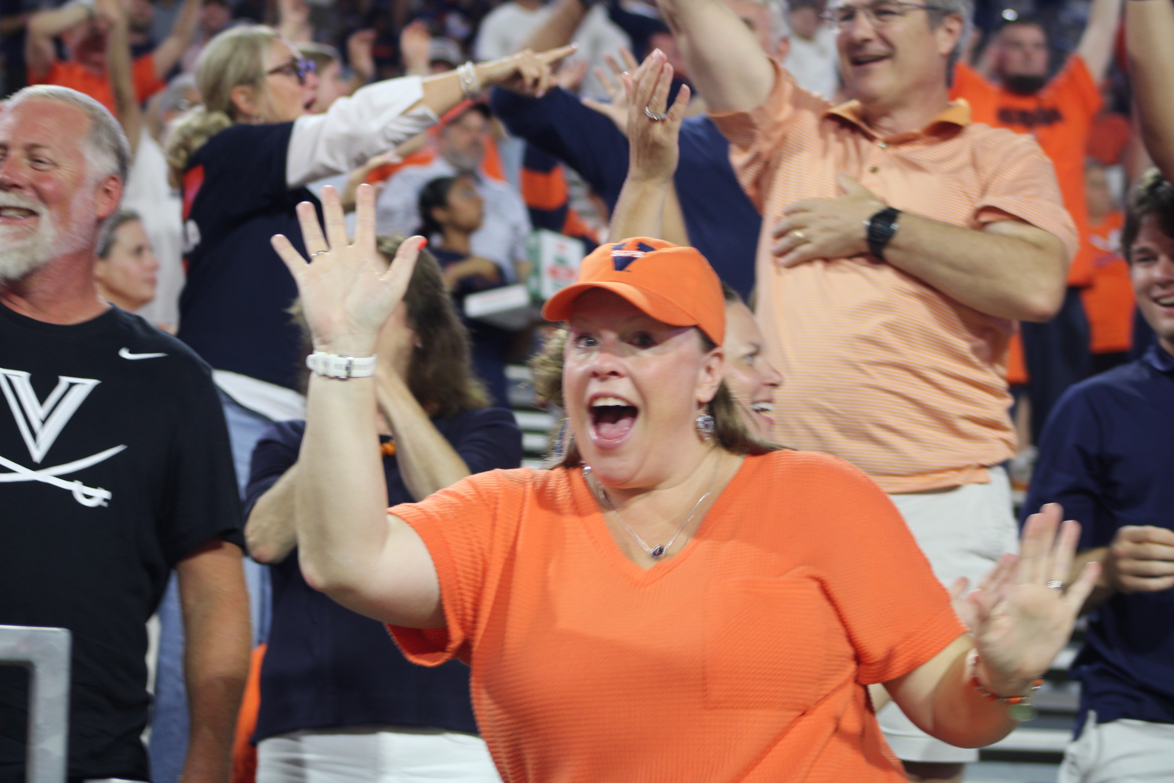 Fans at Virginia vs Norfolk State game day