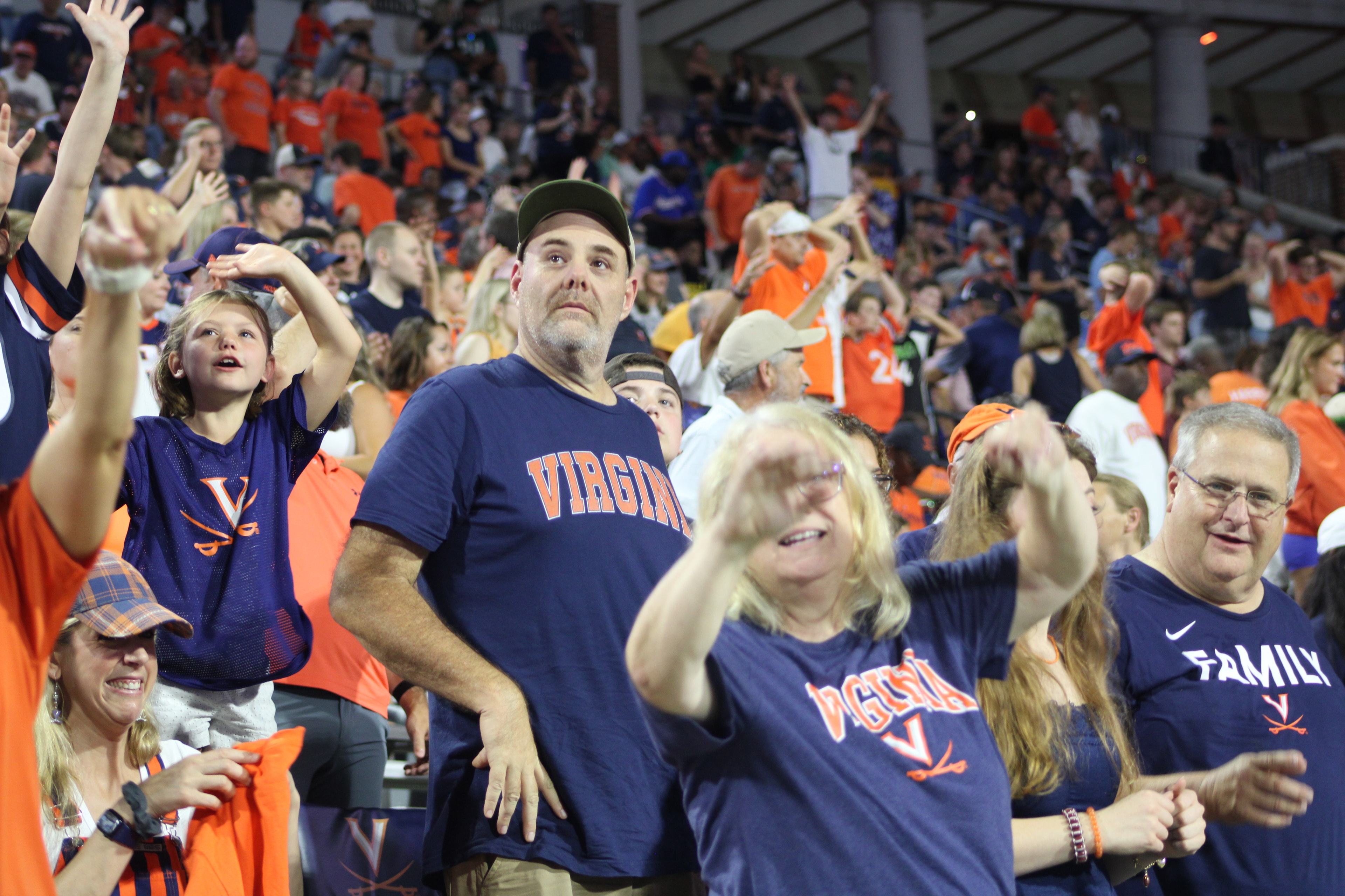 Fans at Virginia vs Norfolk State game day