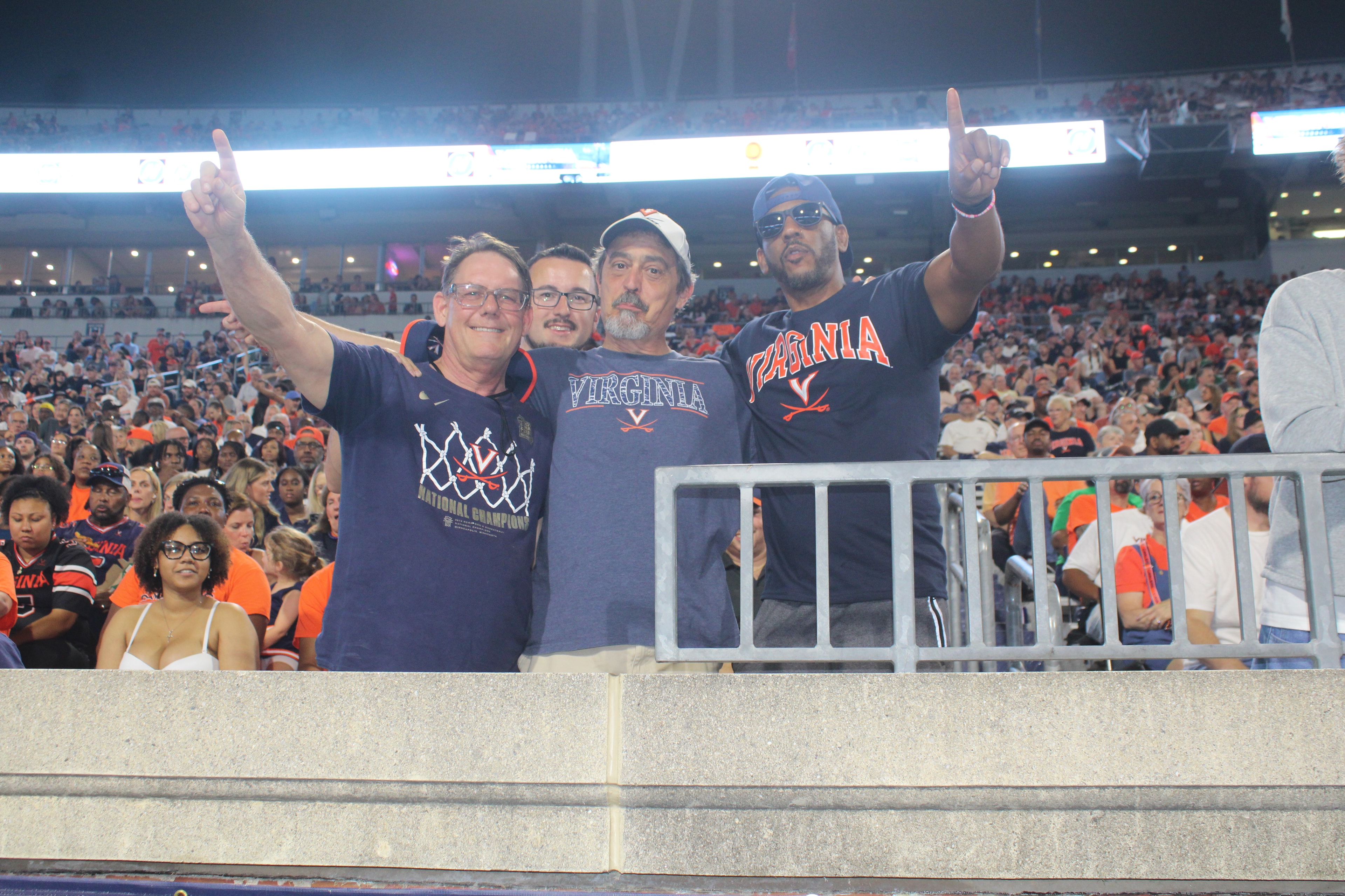 Fans at Virginia vs Norfolk State game day