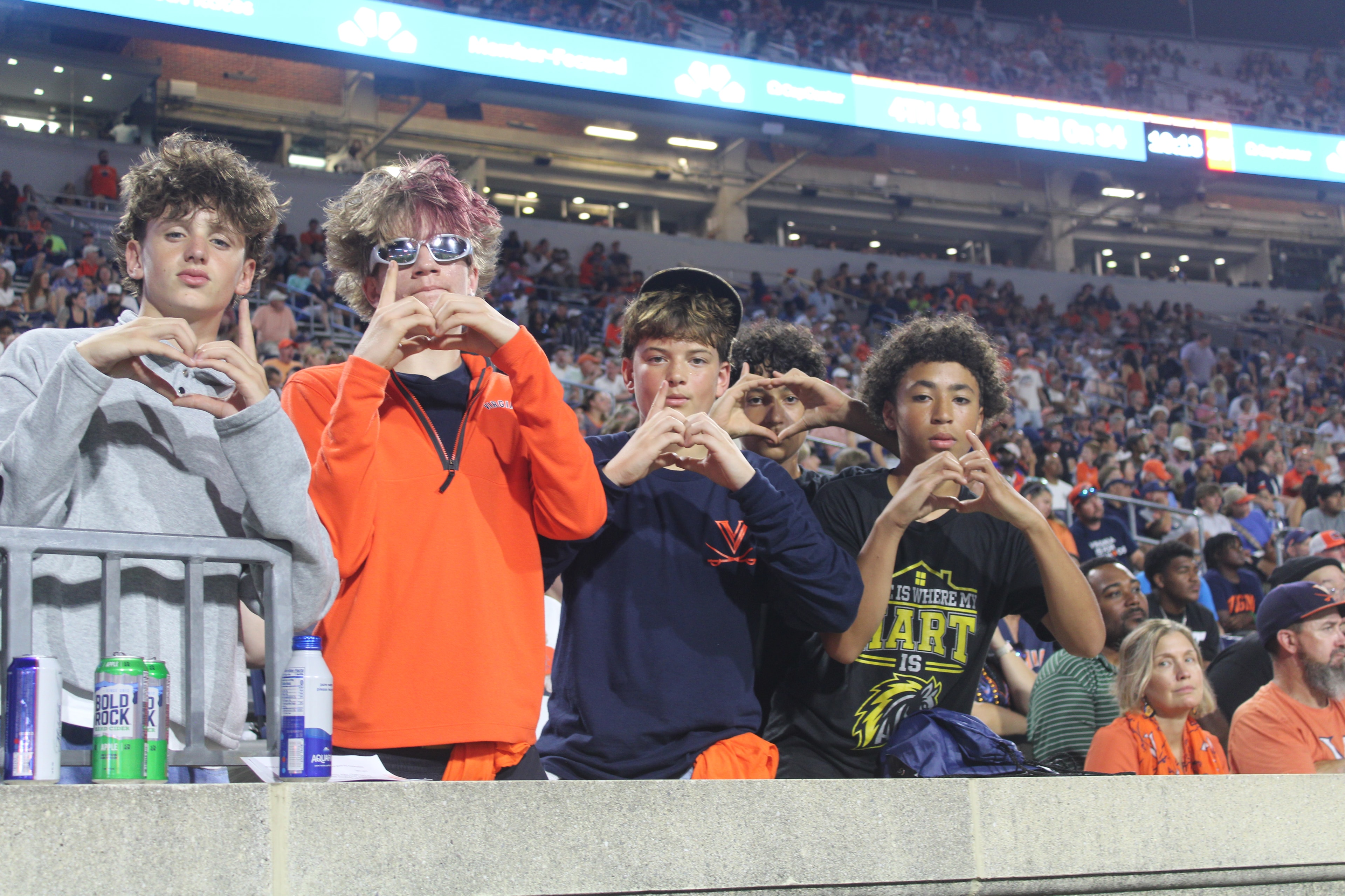 Fans at Virginia vs Norfolk State game day
