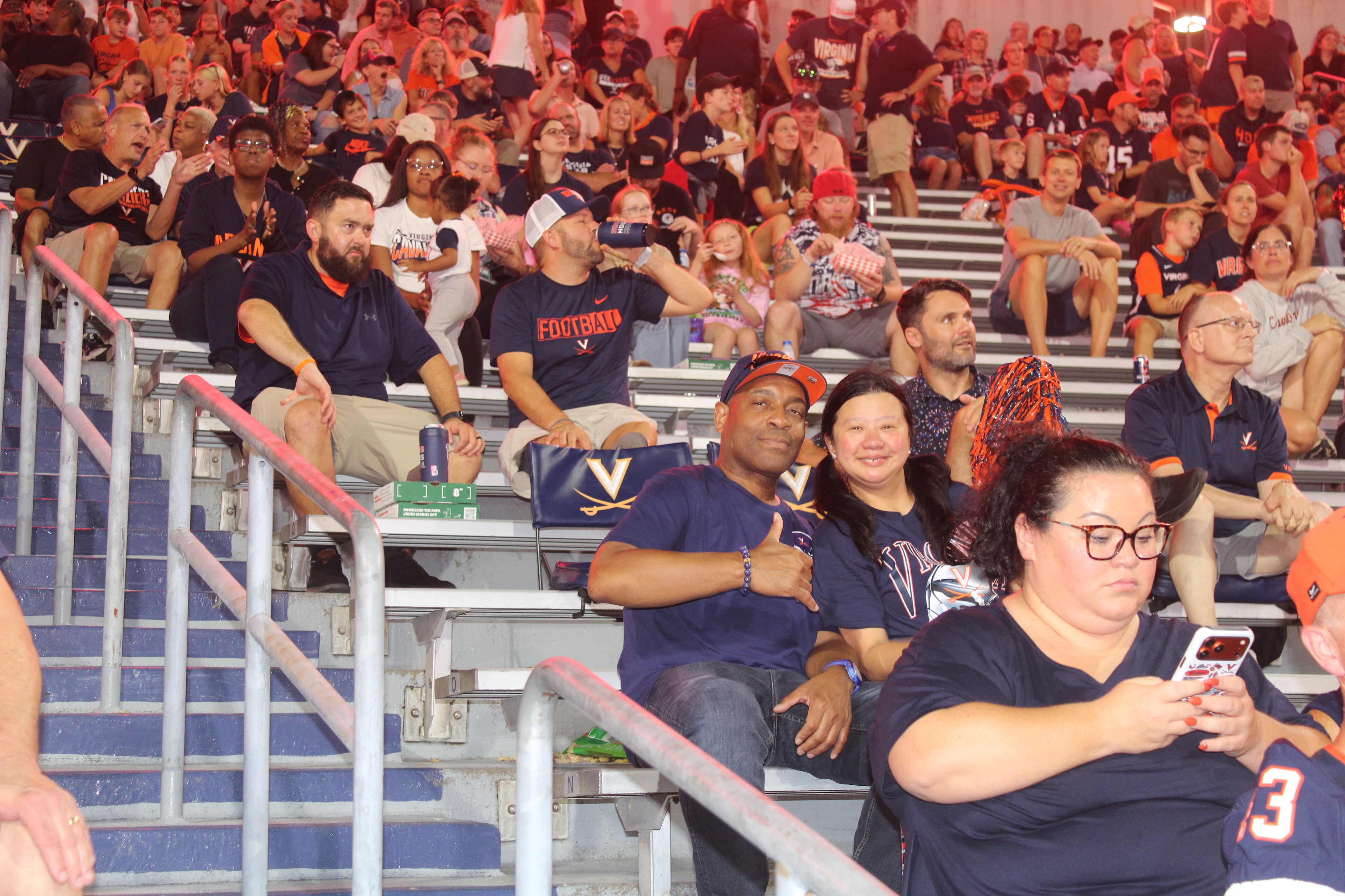 Fans at Virginia vs Norfolk State game day