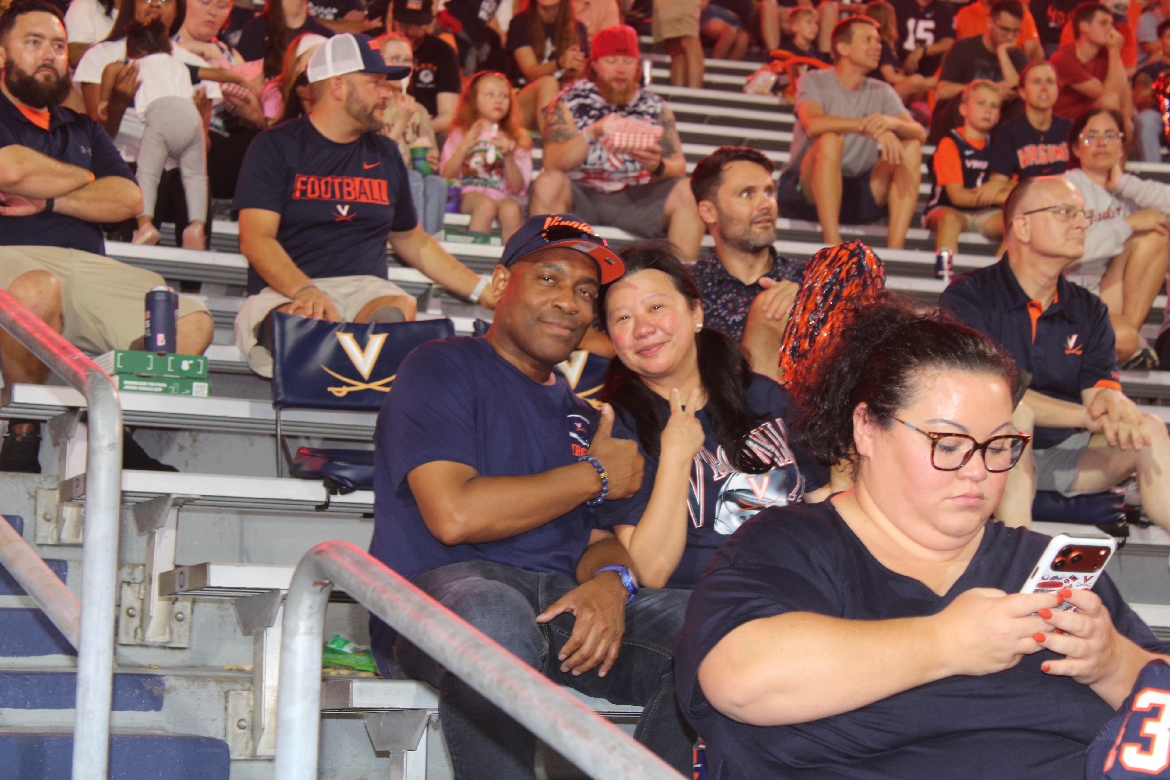 Fans at Virginia vs Norfolk State game day