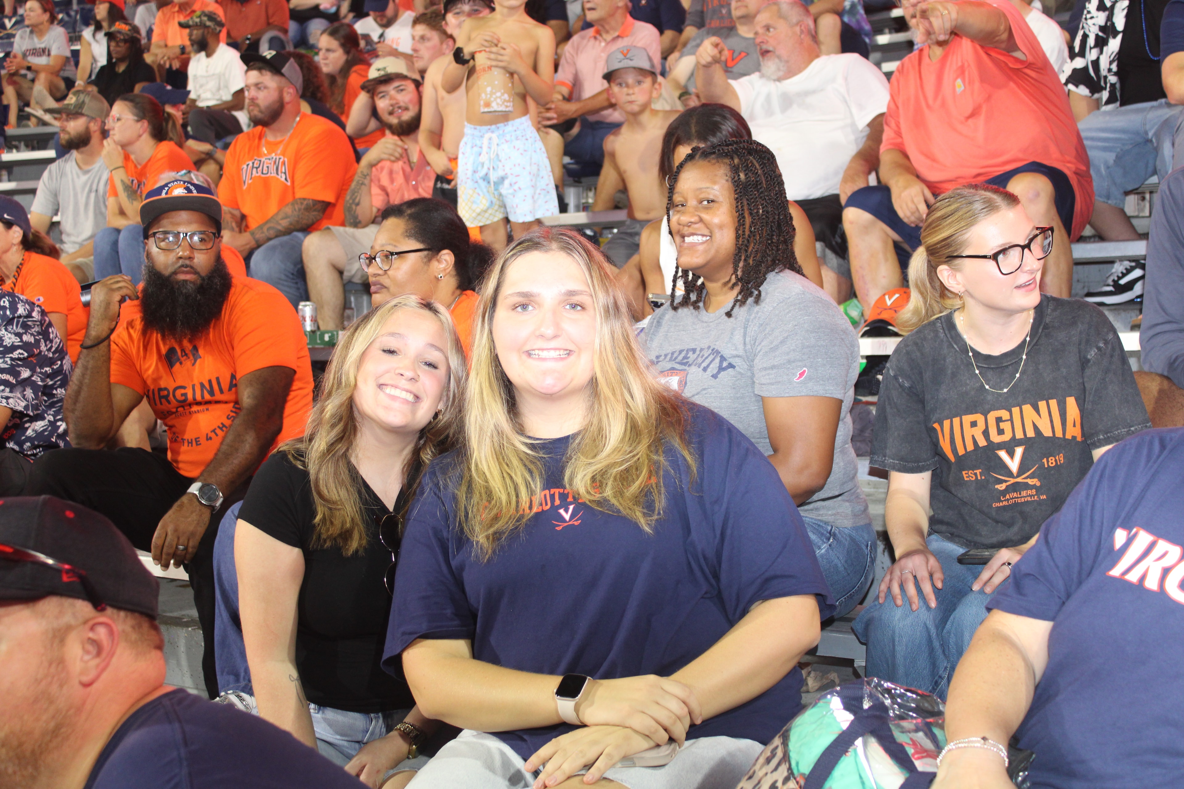 Fans at Virginia vs Norfolk State game day