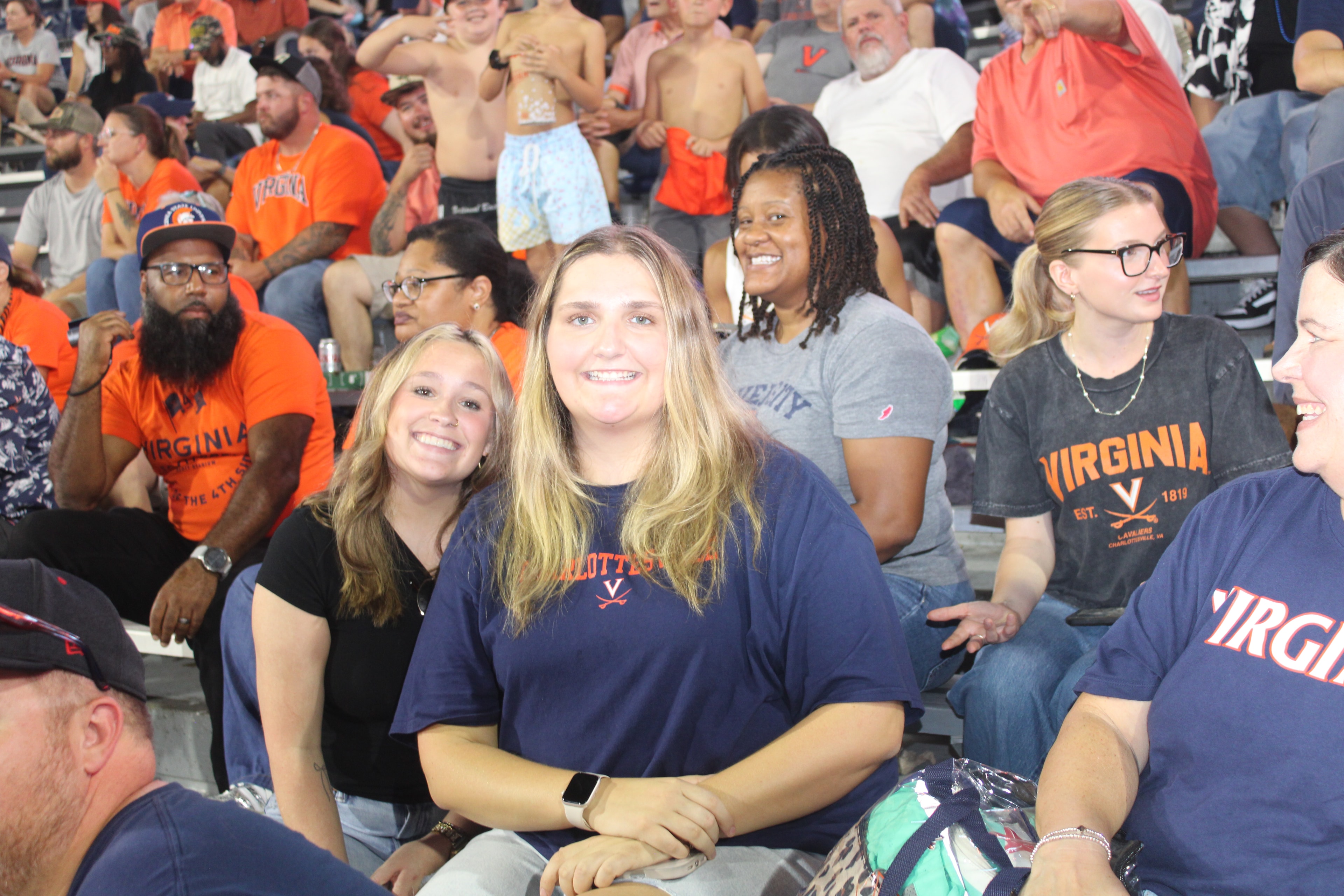 Fans at Virginia vs Norfolk State game day