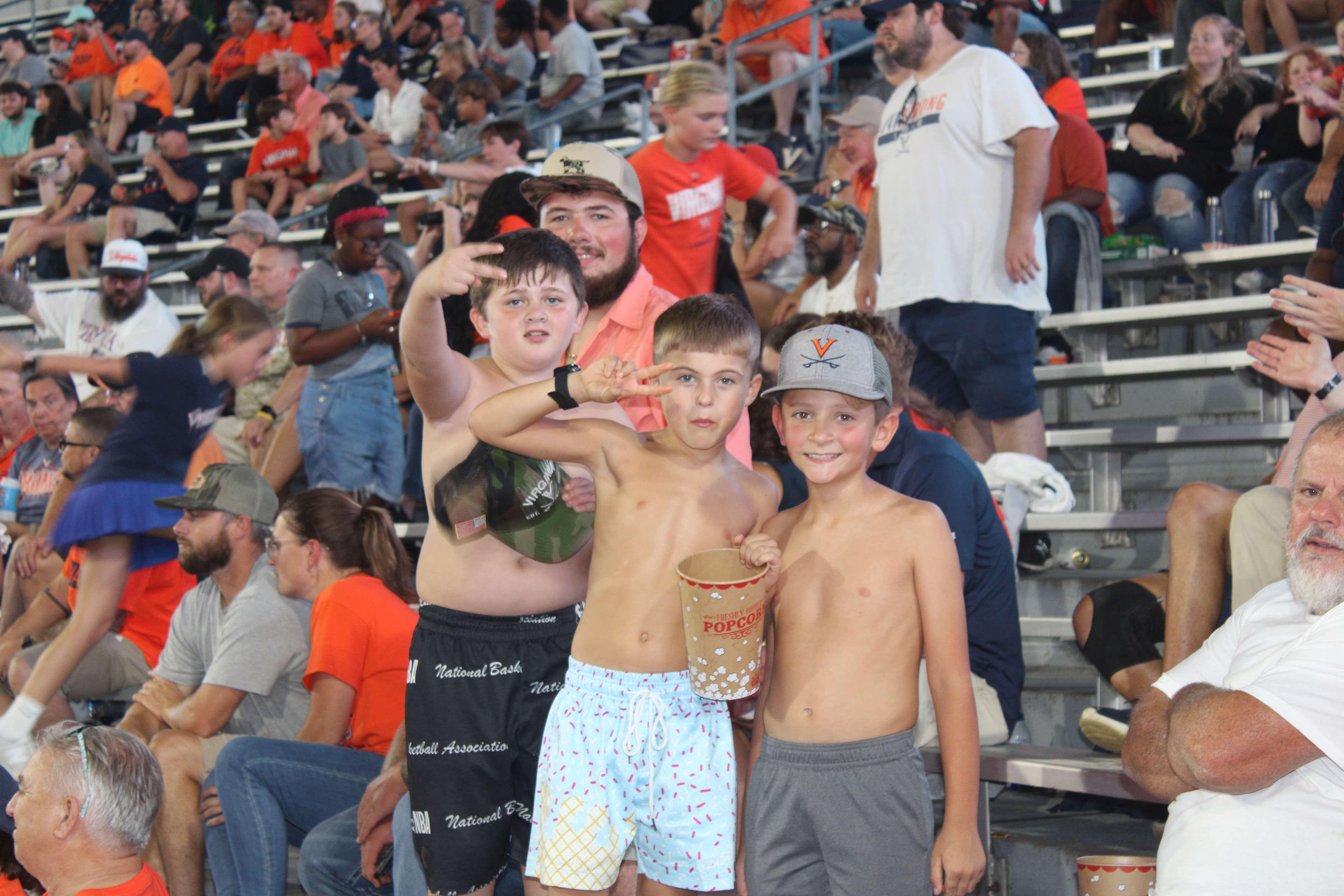 Fans at Virginia vs Norfolk State game day