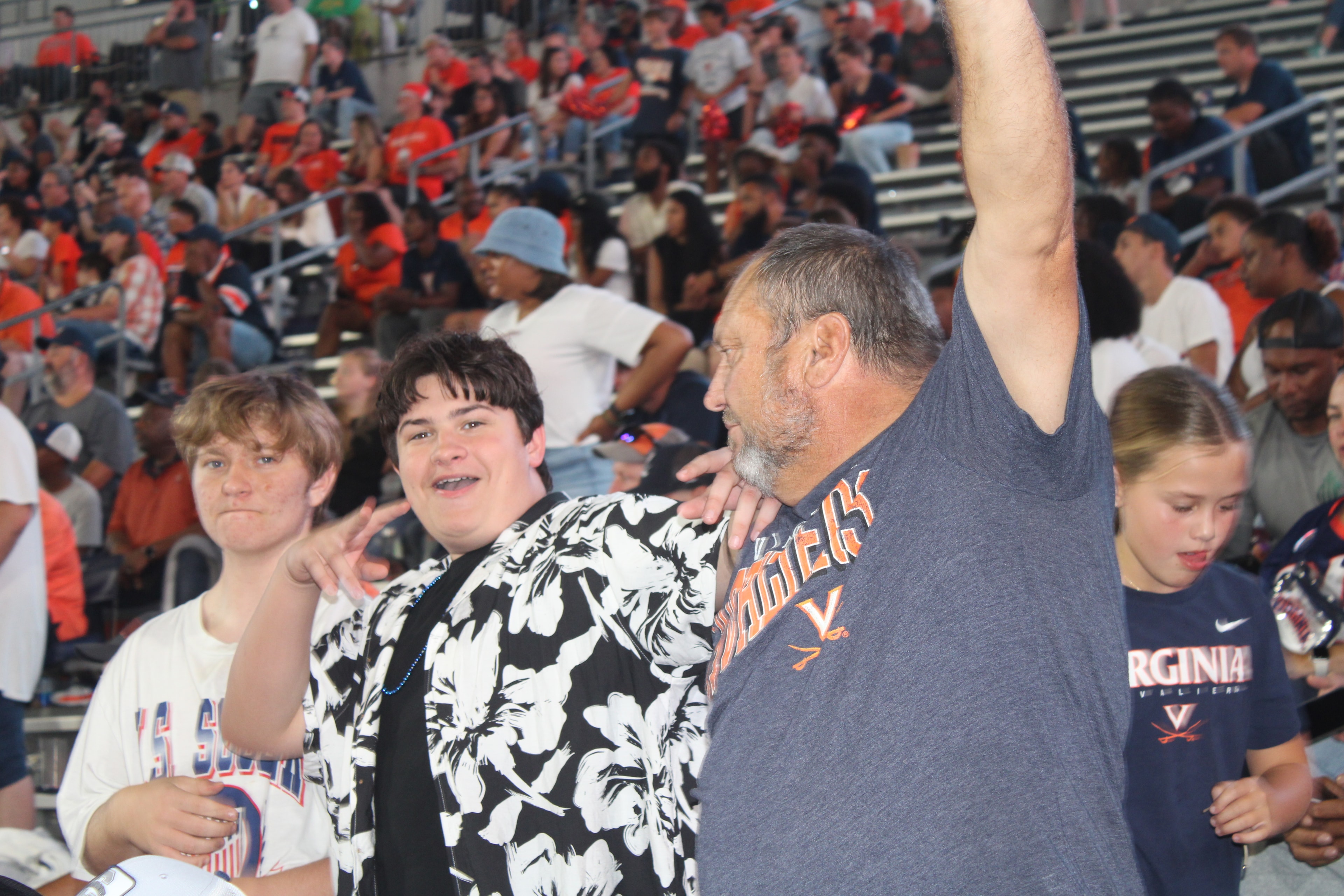 Fans at Virginia vs Norfolk State game day