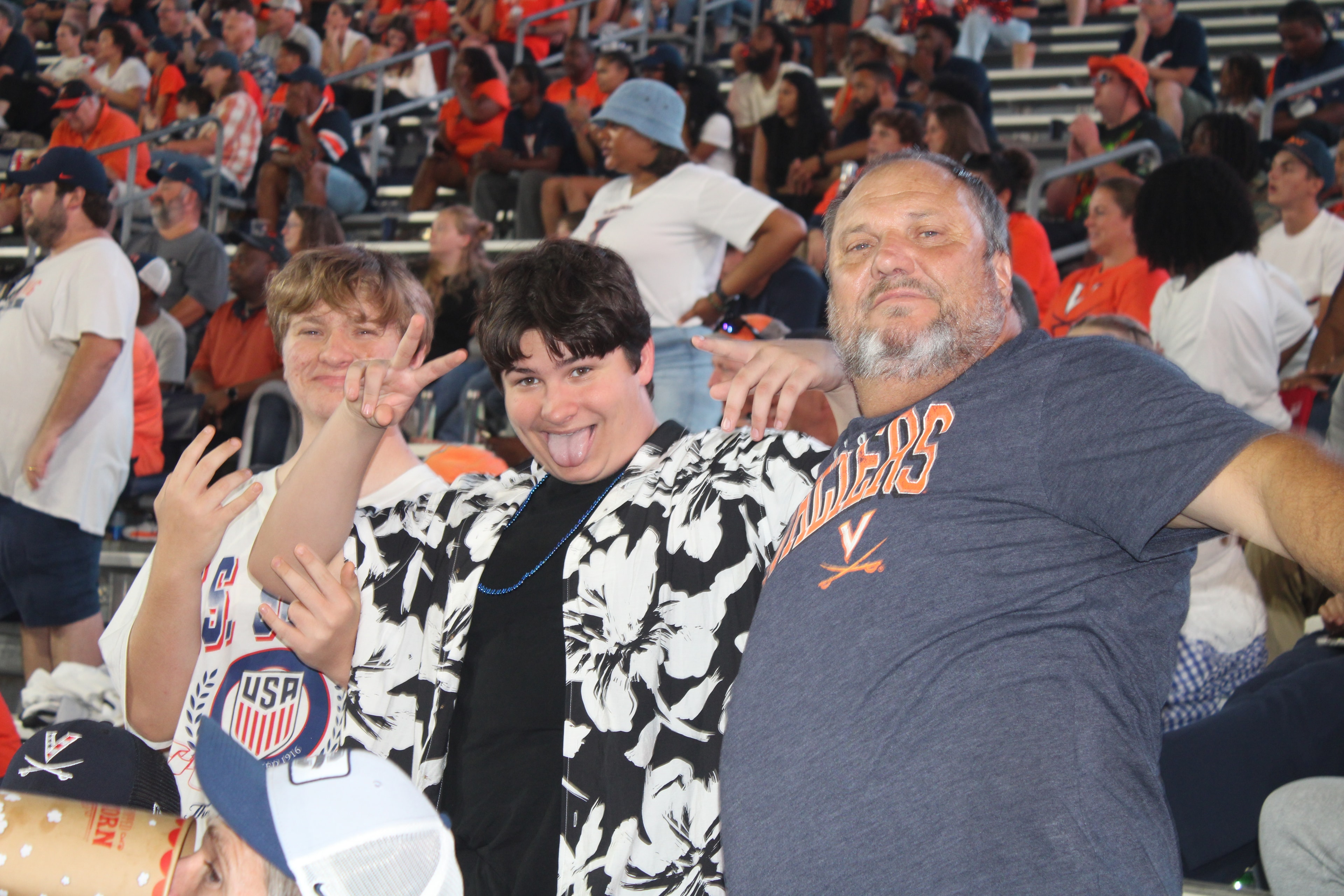 Fans at Virginia vs Norfolk State game day