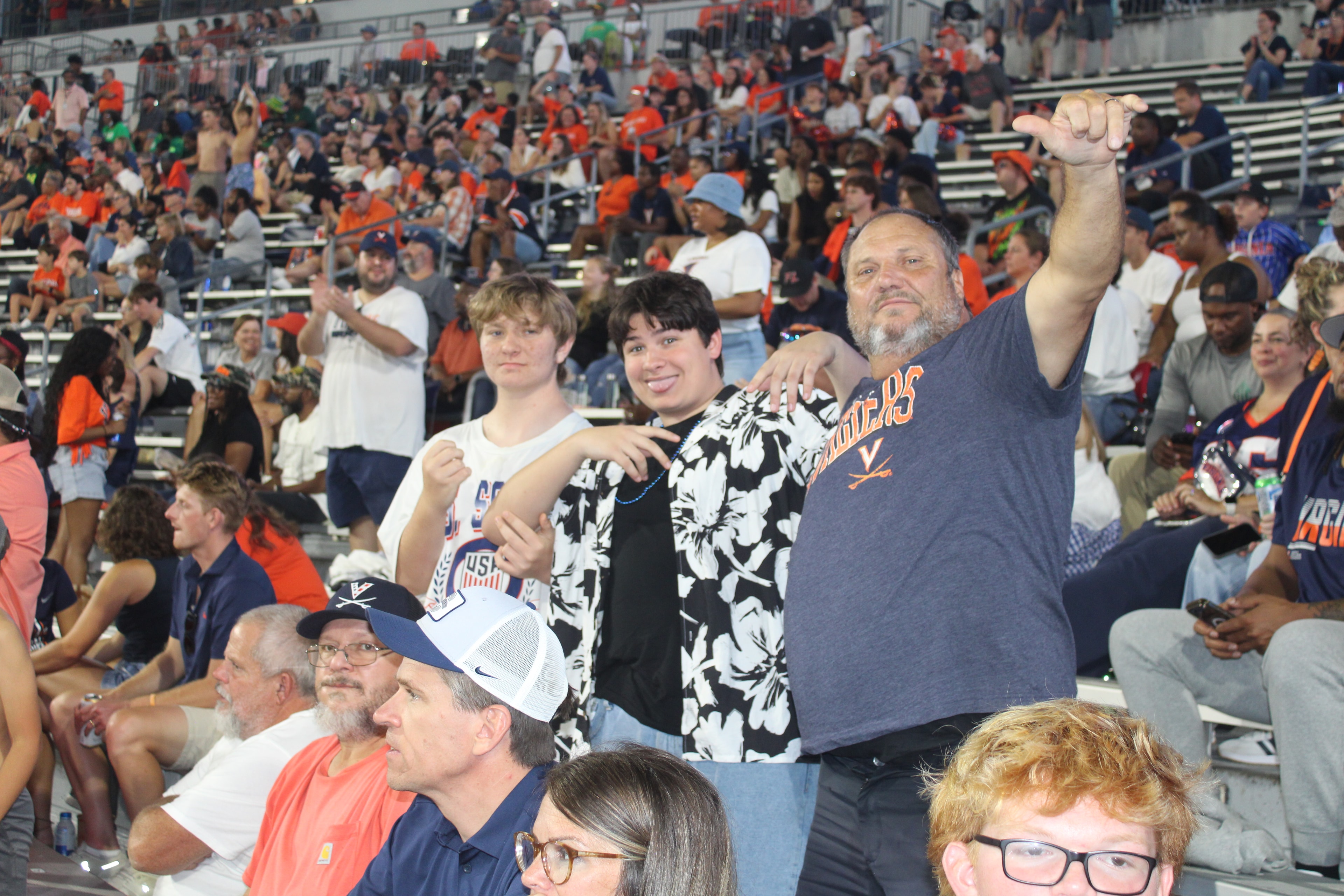 Fans at Virginia vs Norfolk State game day
