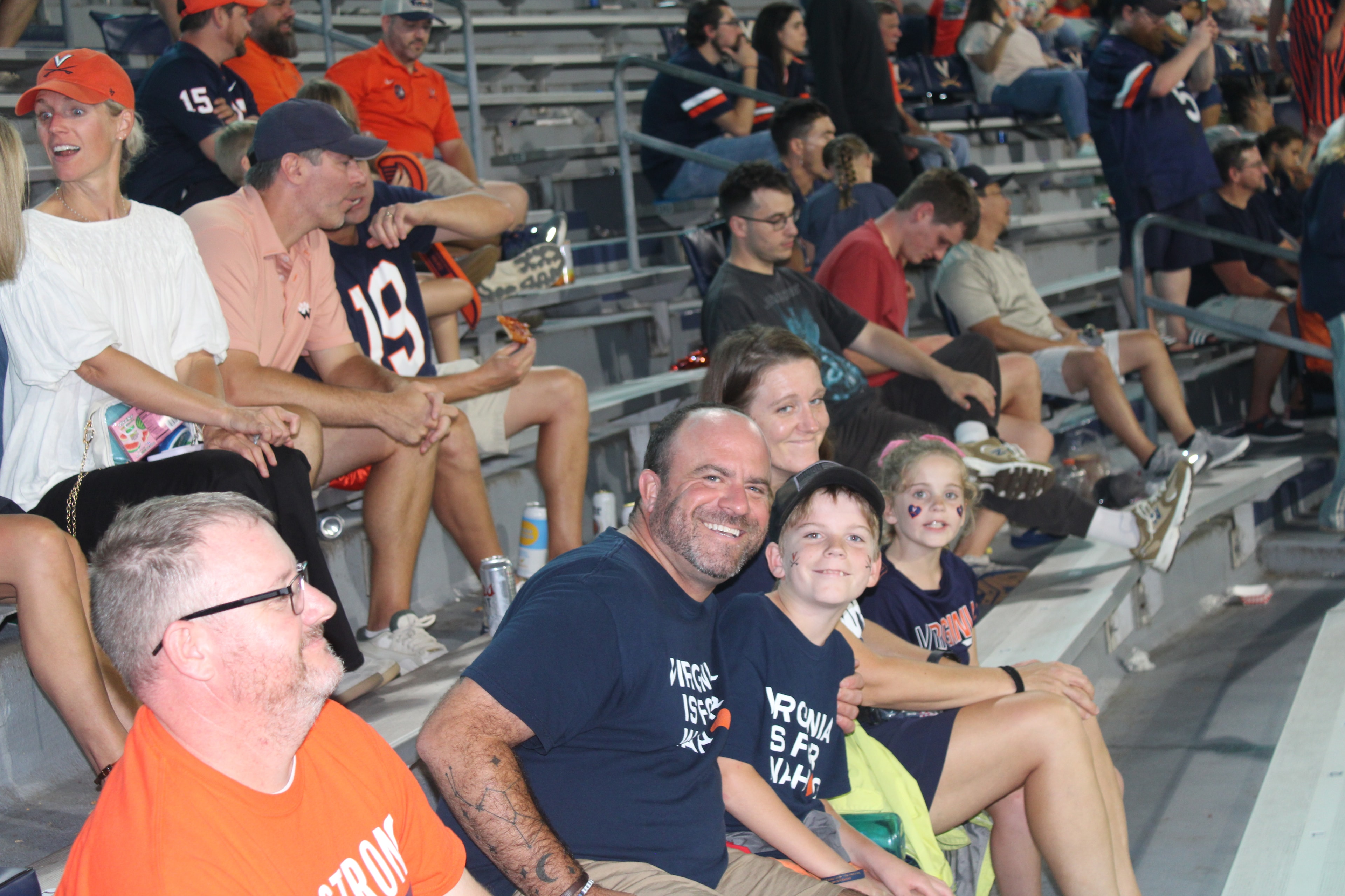 Fans at Virginia vs Norfolk State game day