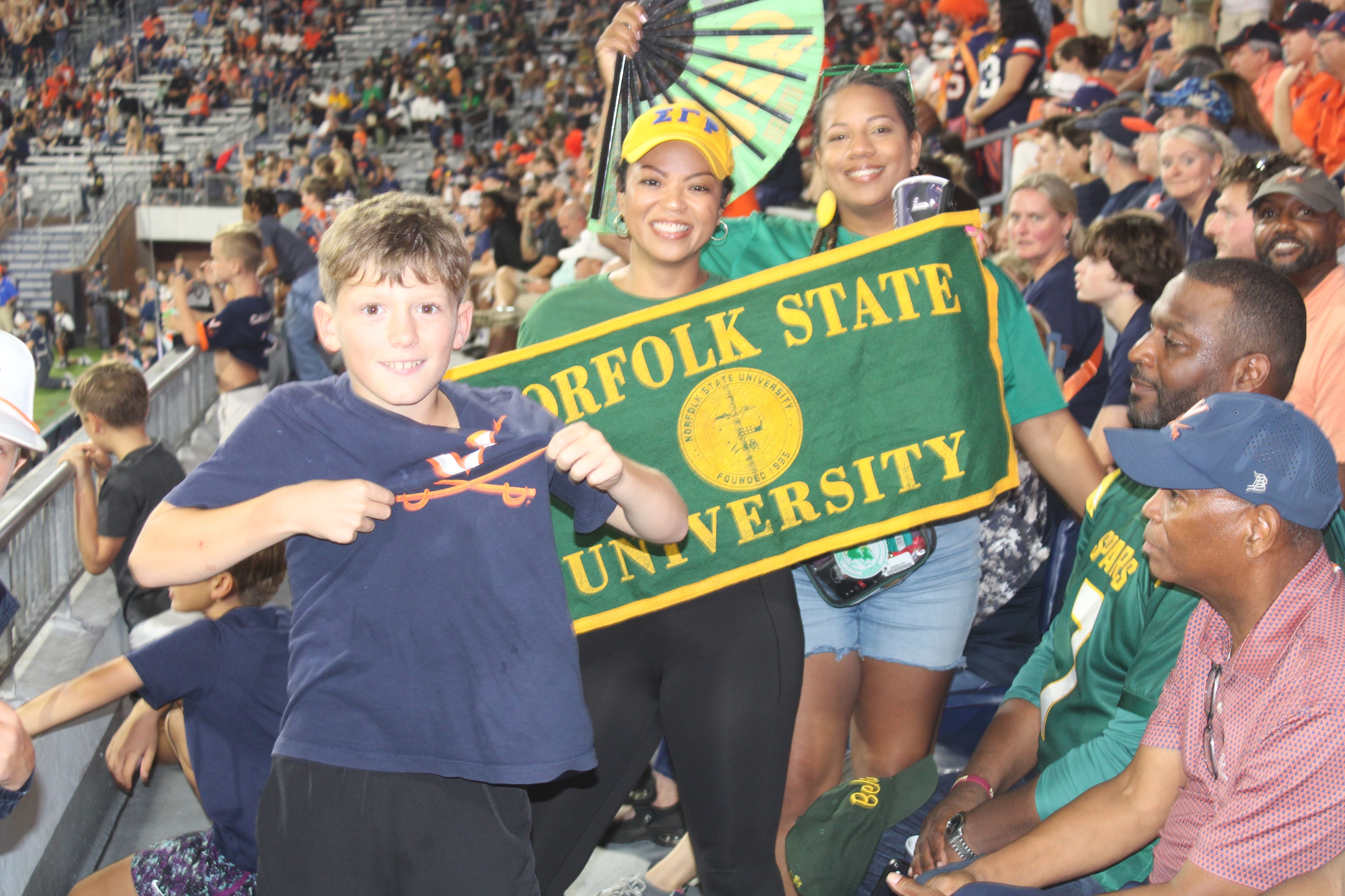 Fans at Virginia vs Norfolk State game day