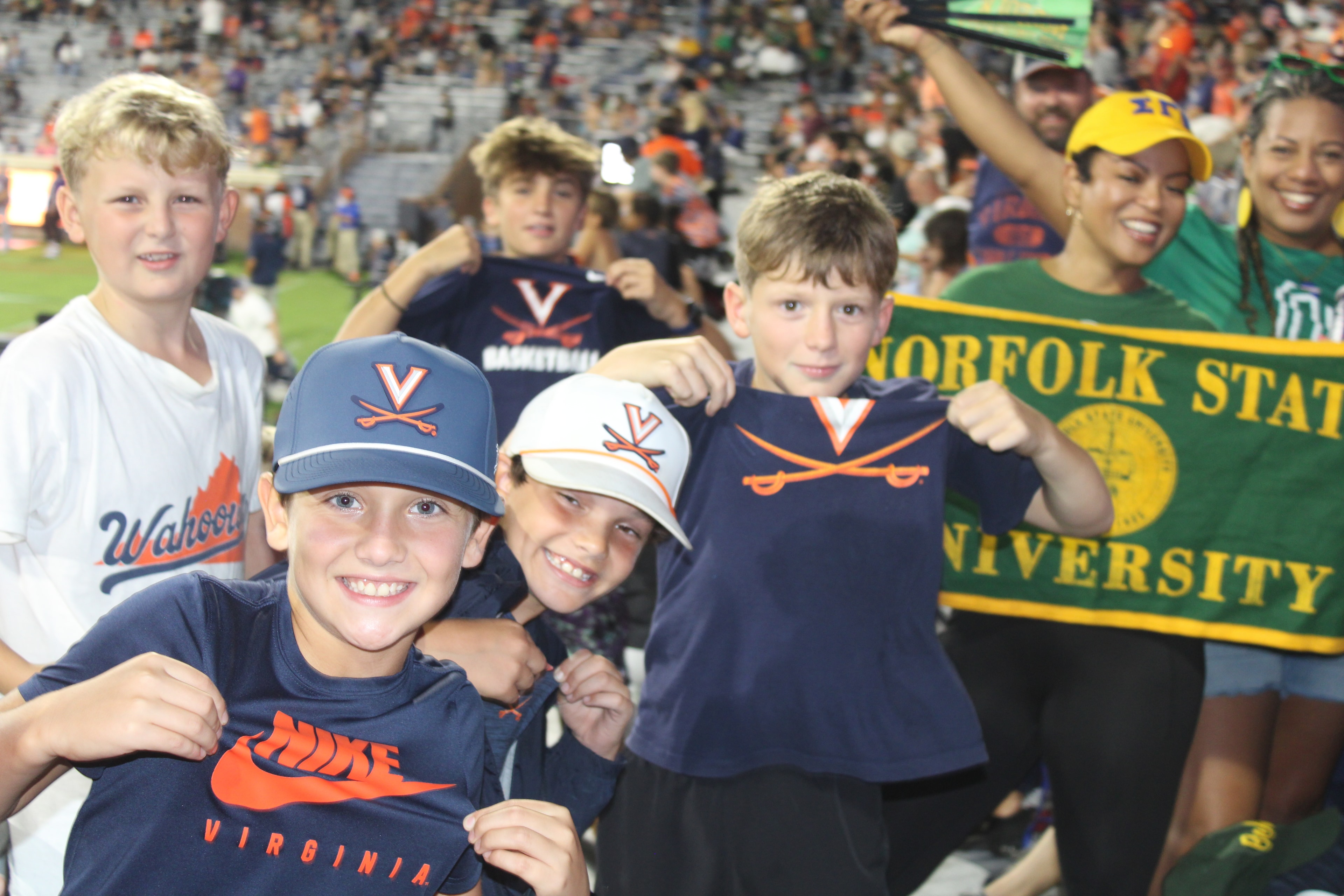 Fans at Virginia vs Norfolk State game day