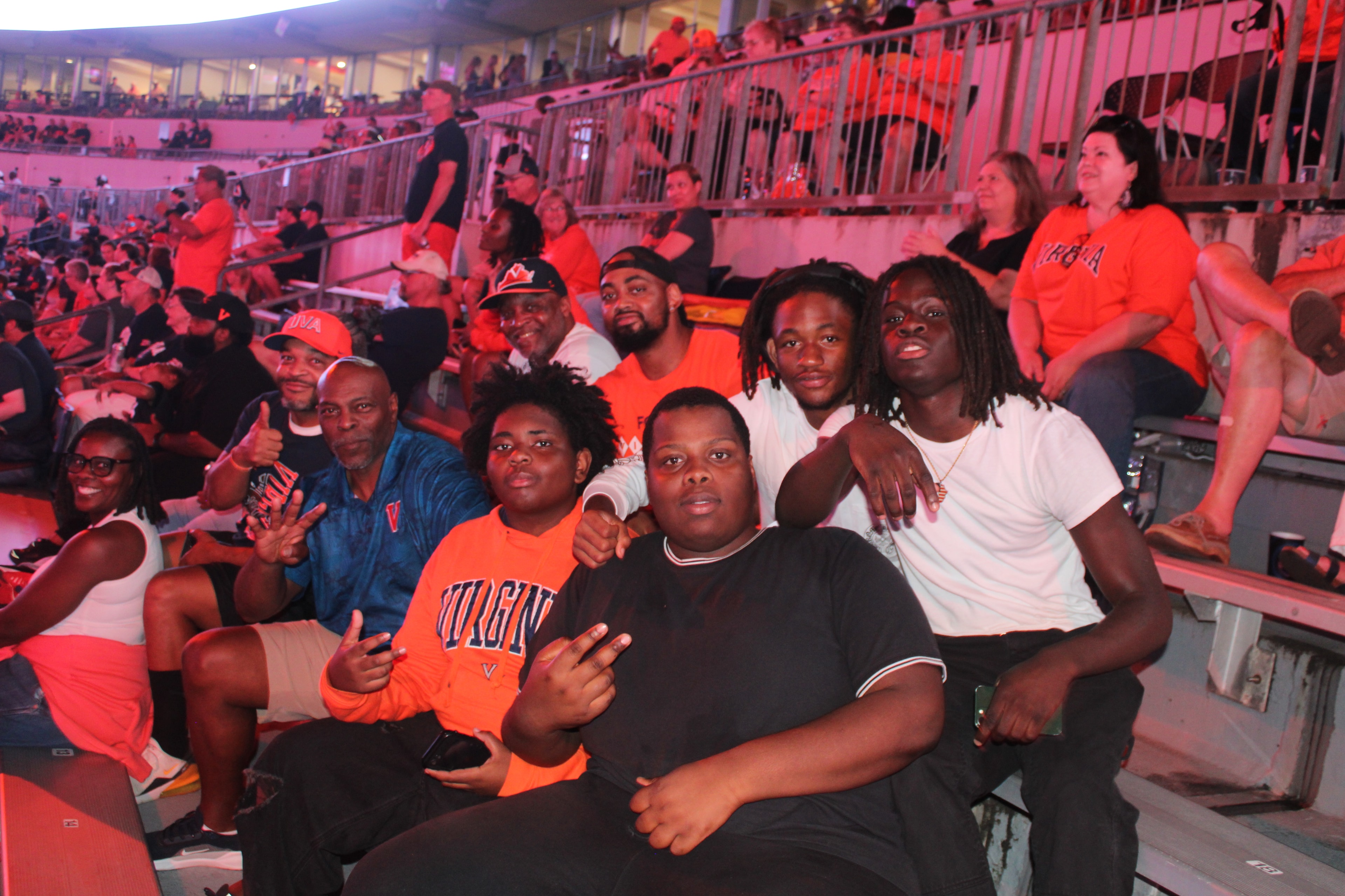 Fans at Virginia vs Norfolk State game day