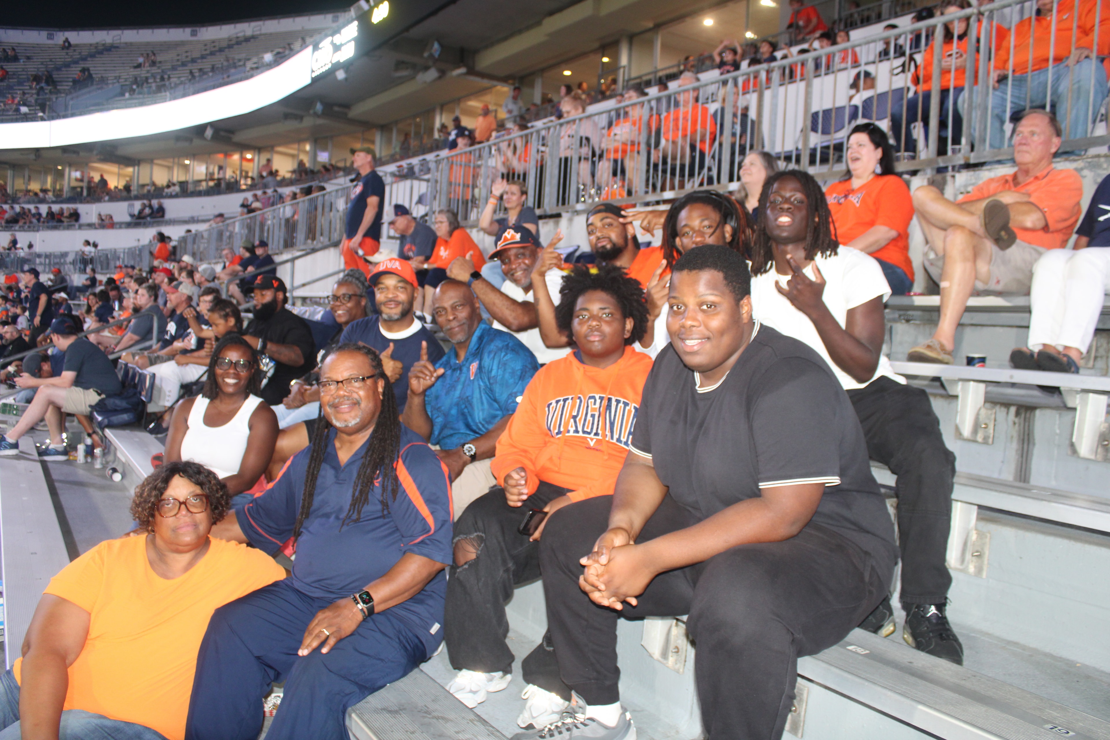 Fans at Virginia vs Norfolk State game day