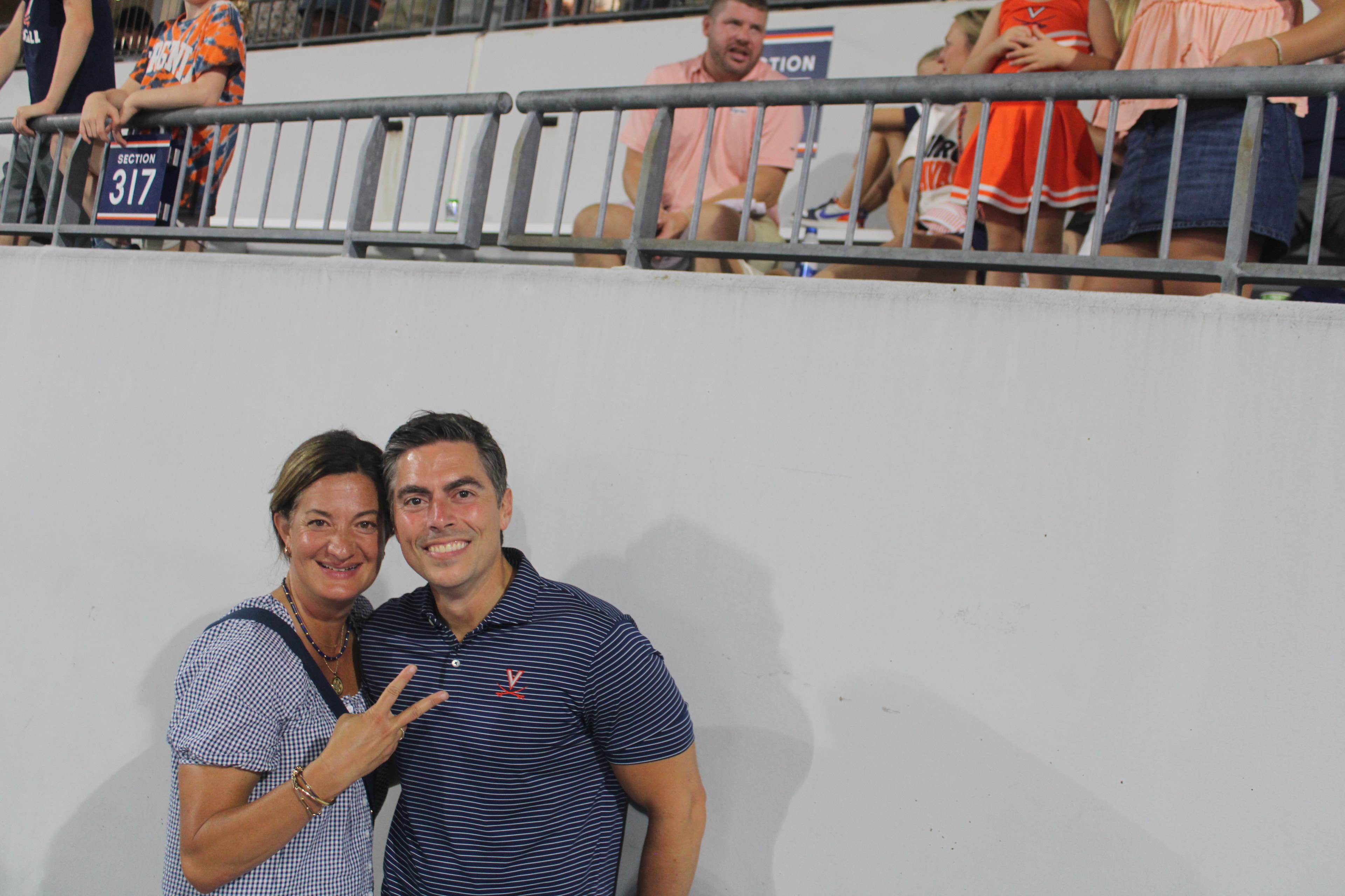 Fans at Virginia vs Norfolk State game day