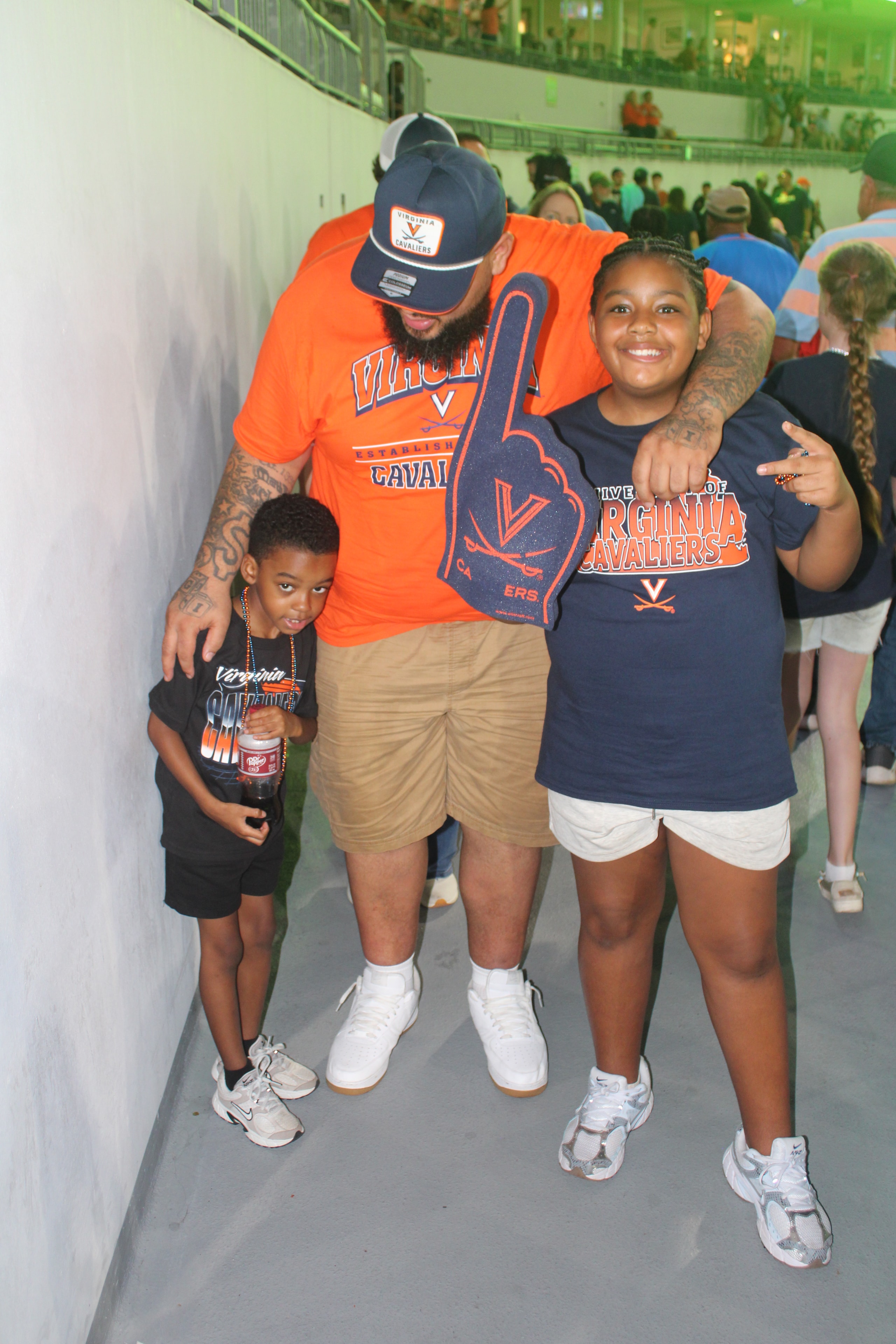 Fans at Virginia vs Norfolk State game day