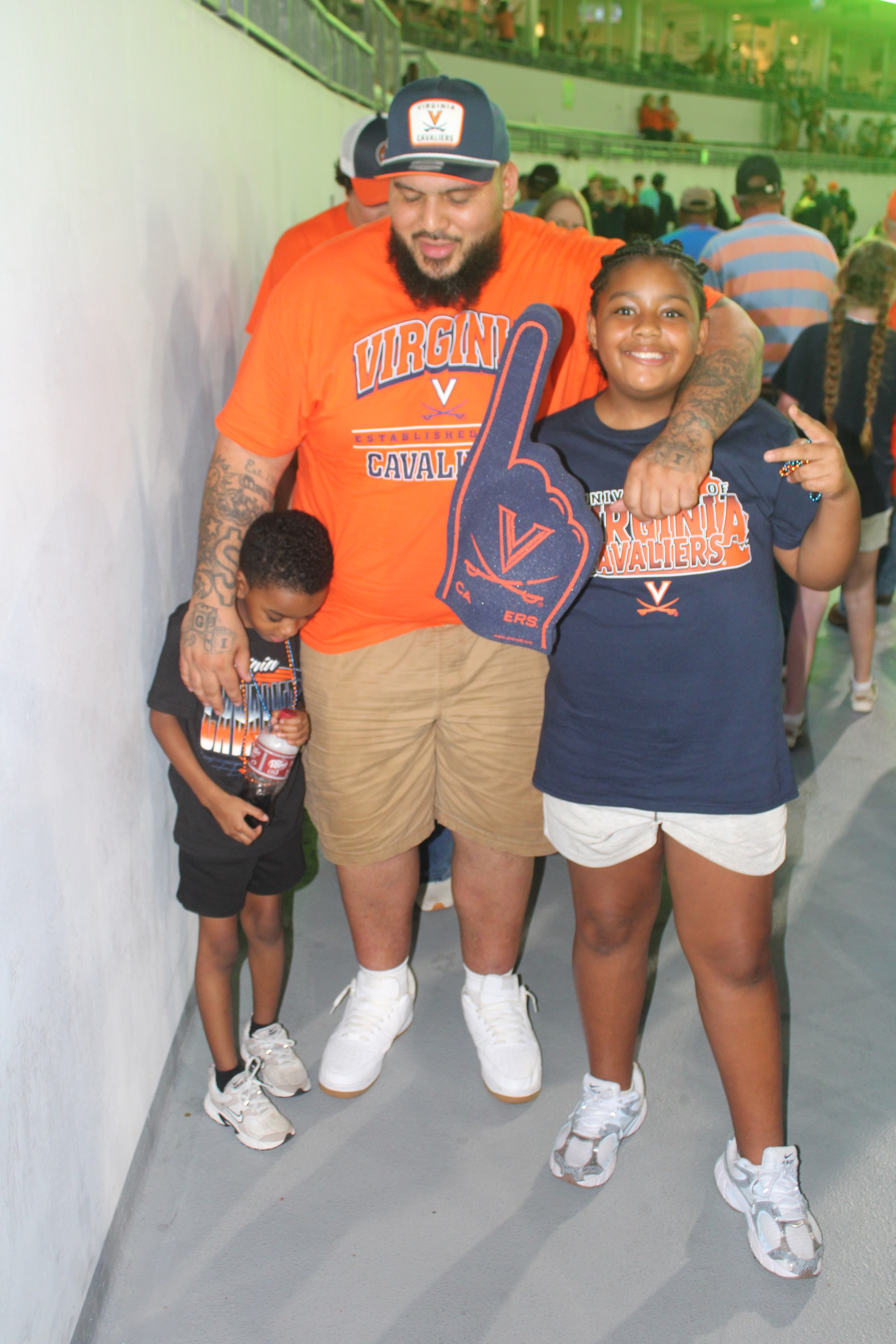 Fans at Virginia vs Norfolk State game day