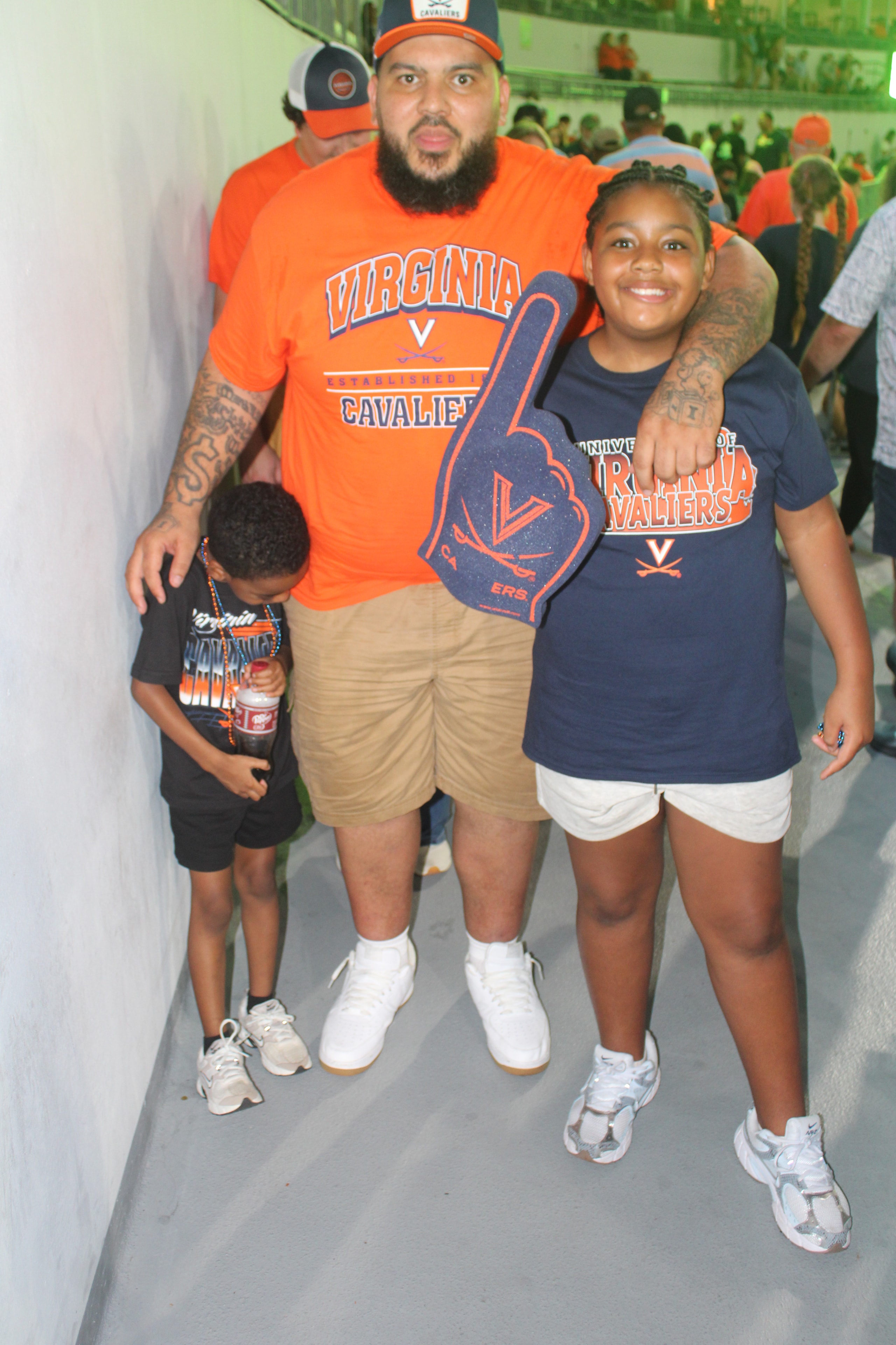 Fans at Virginia vs Norfolk State game day
